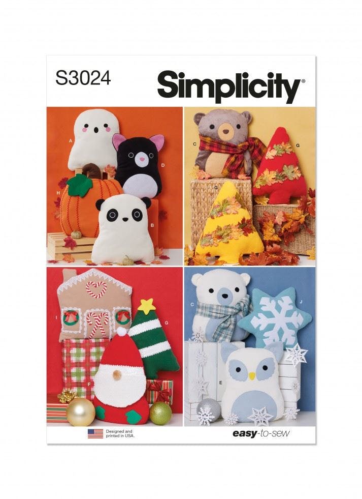 Simplicity Sewing Pattern 3024, Toys Os (One Size) - Easy - Os (One Size)
