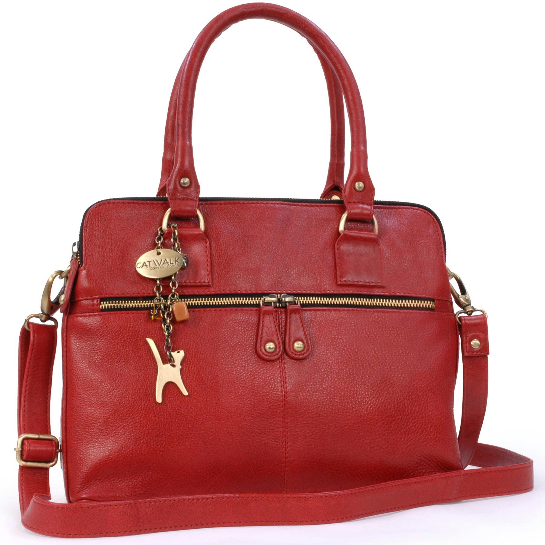 Catwalk Collection Handbags Red Victoria - Handbag