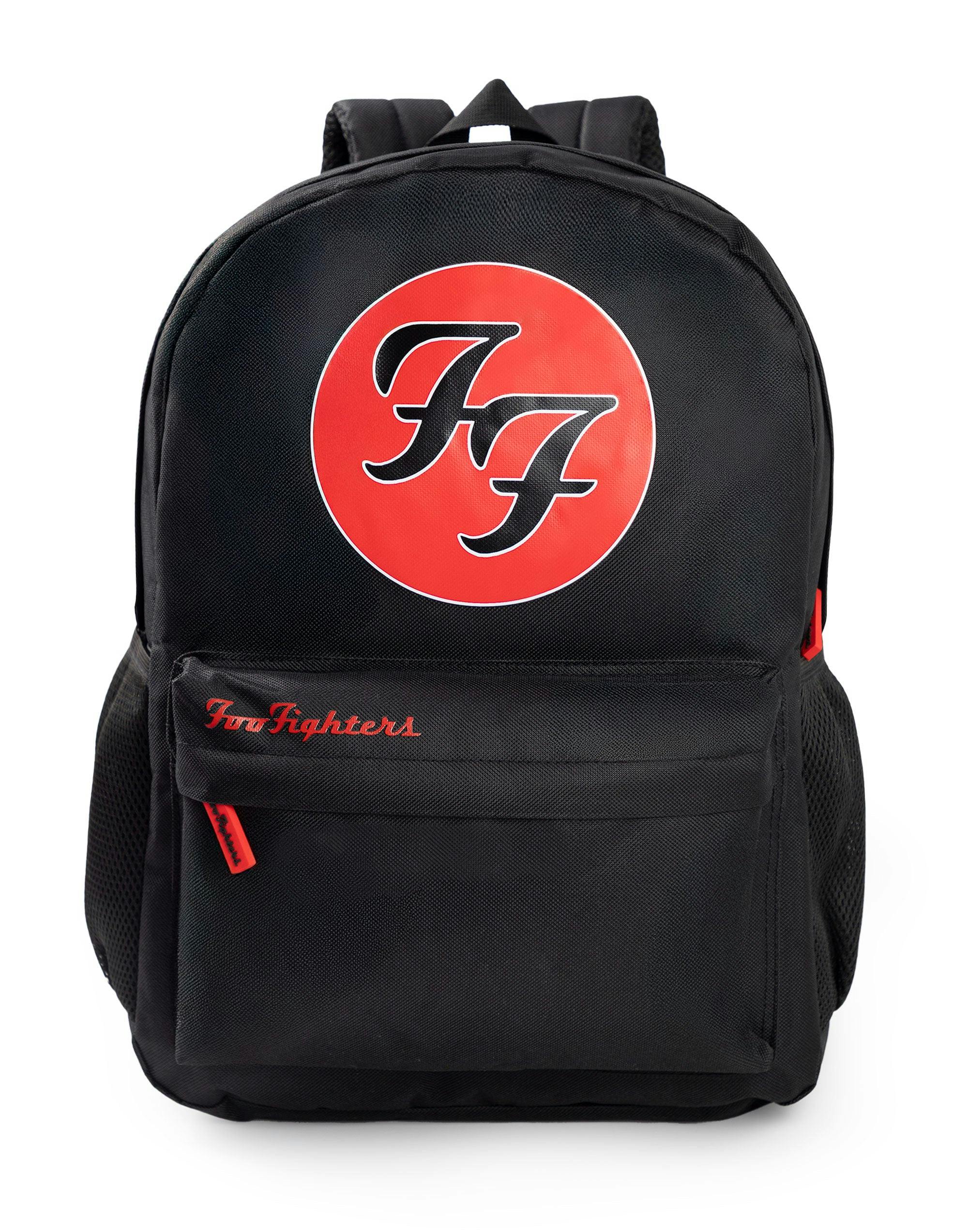 Vanilla Underground Unisex Black Foo Fighters Logo Backpack (One Size)