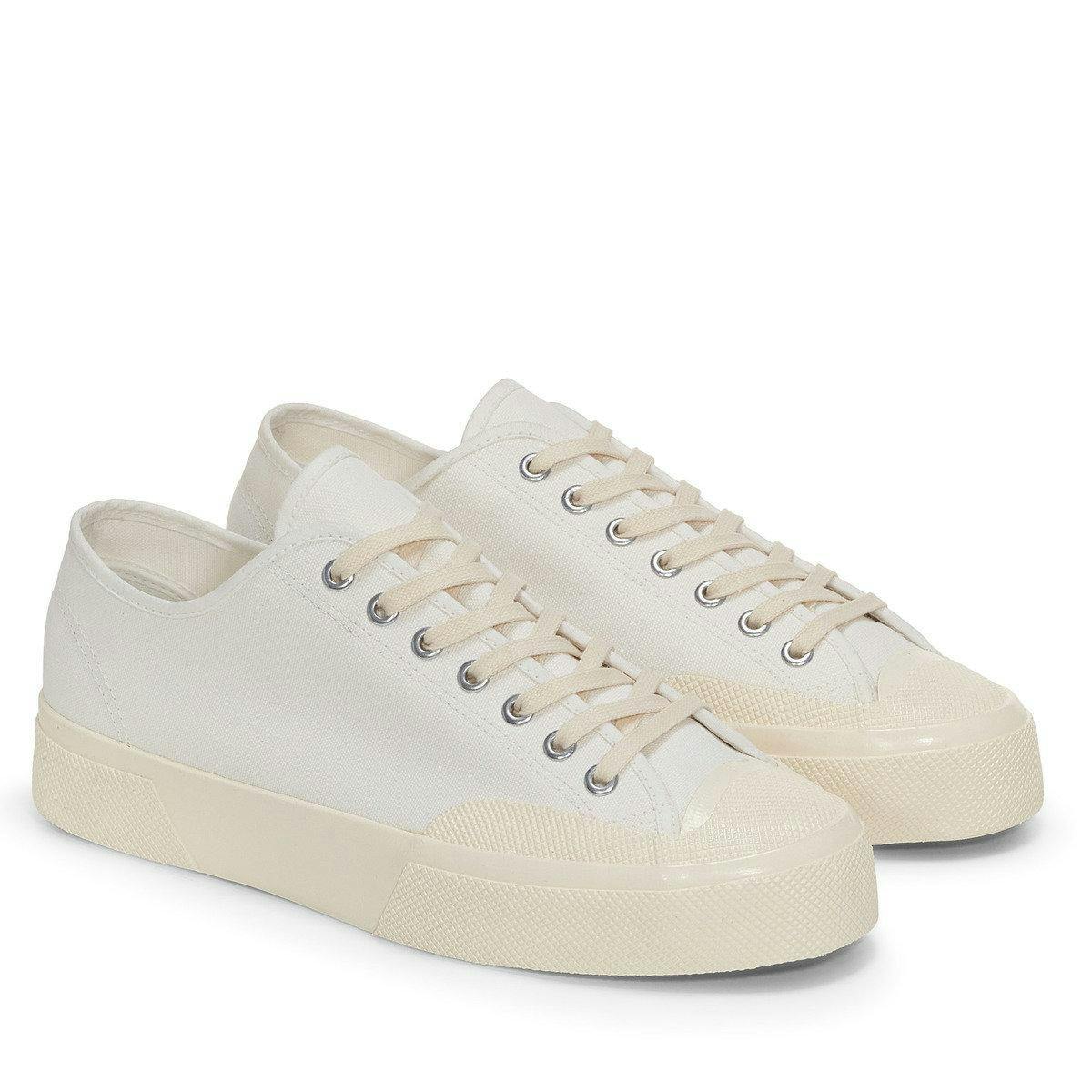Superga Unisex White Adult 2432 Works Cotton Canvas Low Cut Trainers - /Off - 6.5 Uk - /Off - 100% Mixed