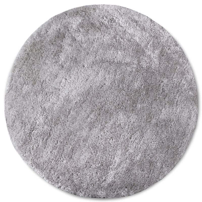 Hanse Home Grey Myk Olaf High Pile Rug Plain Design - Ø 160 Cm