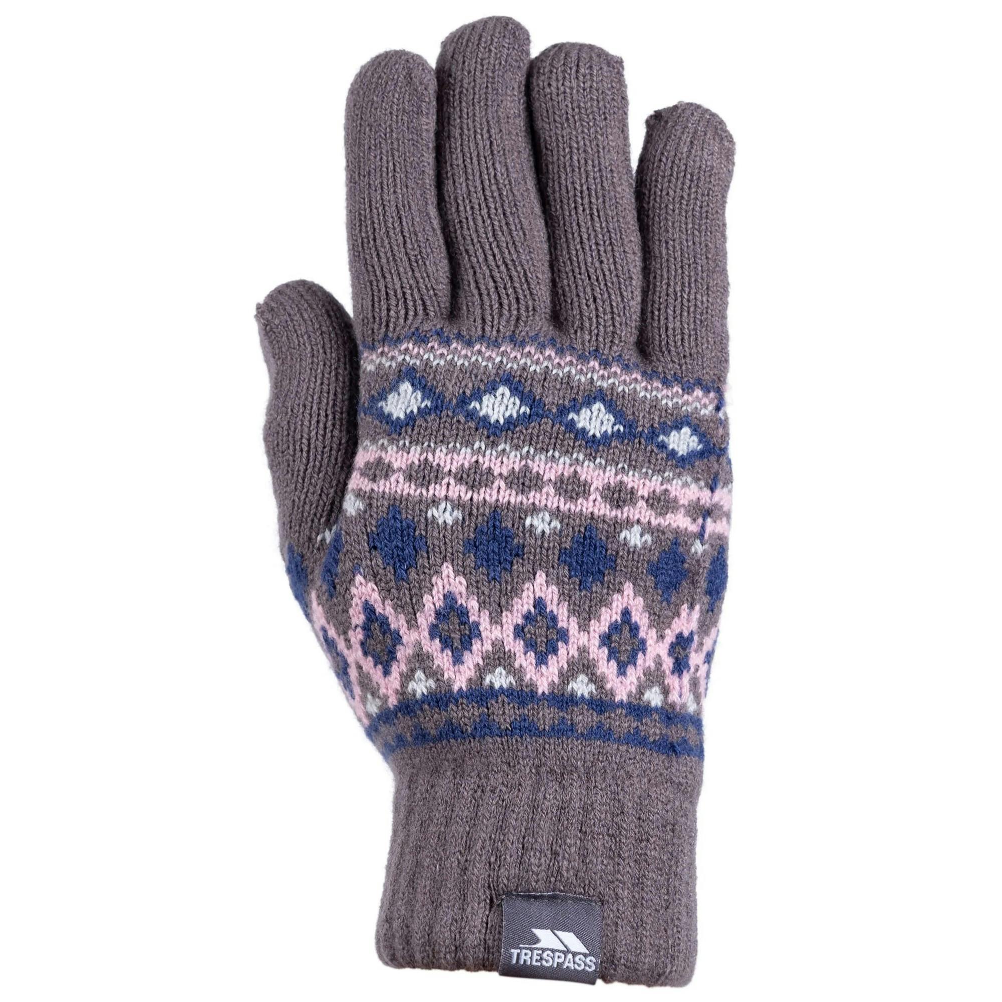 Trespass Men's Grey Shawny Gloves In | Size: Medium/Large - Image 2