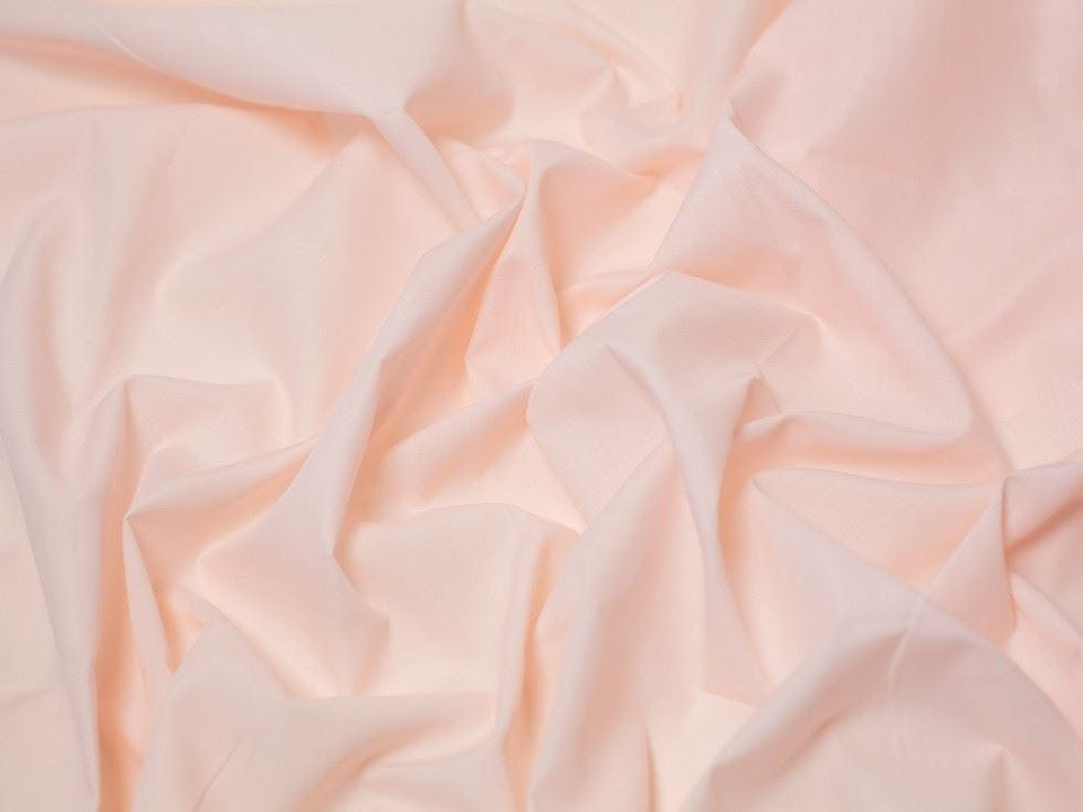 Minerva Peach Core Range Plain Polycotton Fabric - Plain Design Dressmaking Fabric, 112.5 Cm / 45" Wide - Per Metre