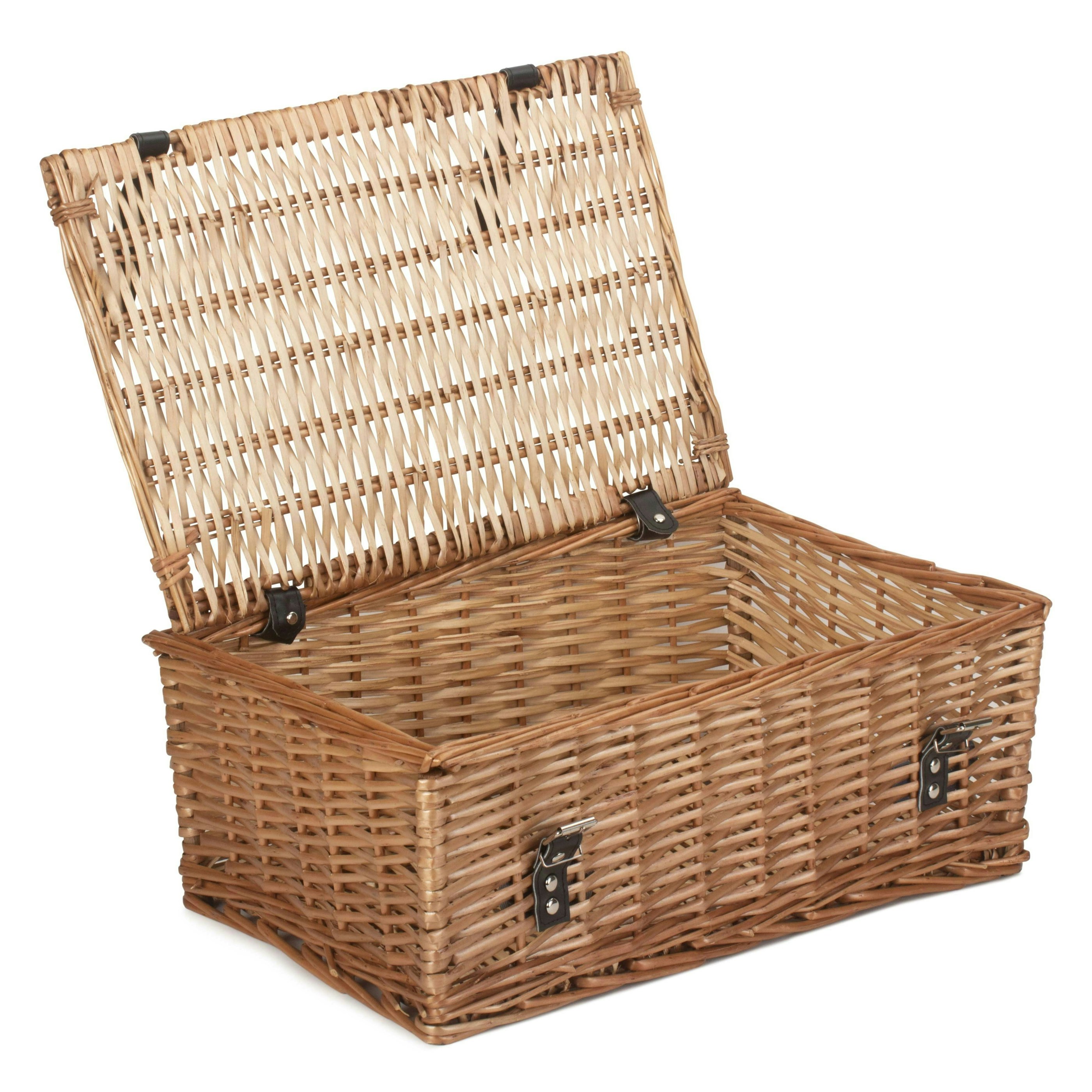 Red Hamper Red/Brown Hamper 46Cm Large Wicker Packaging Basket