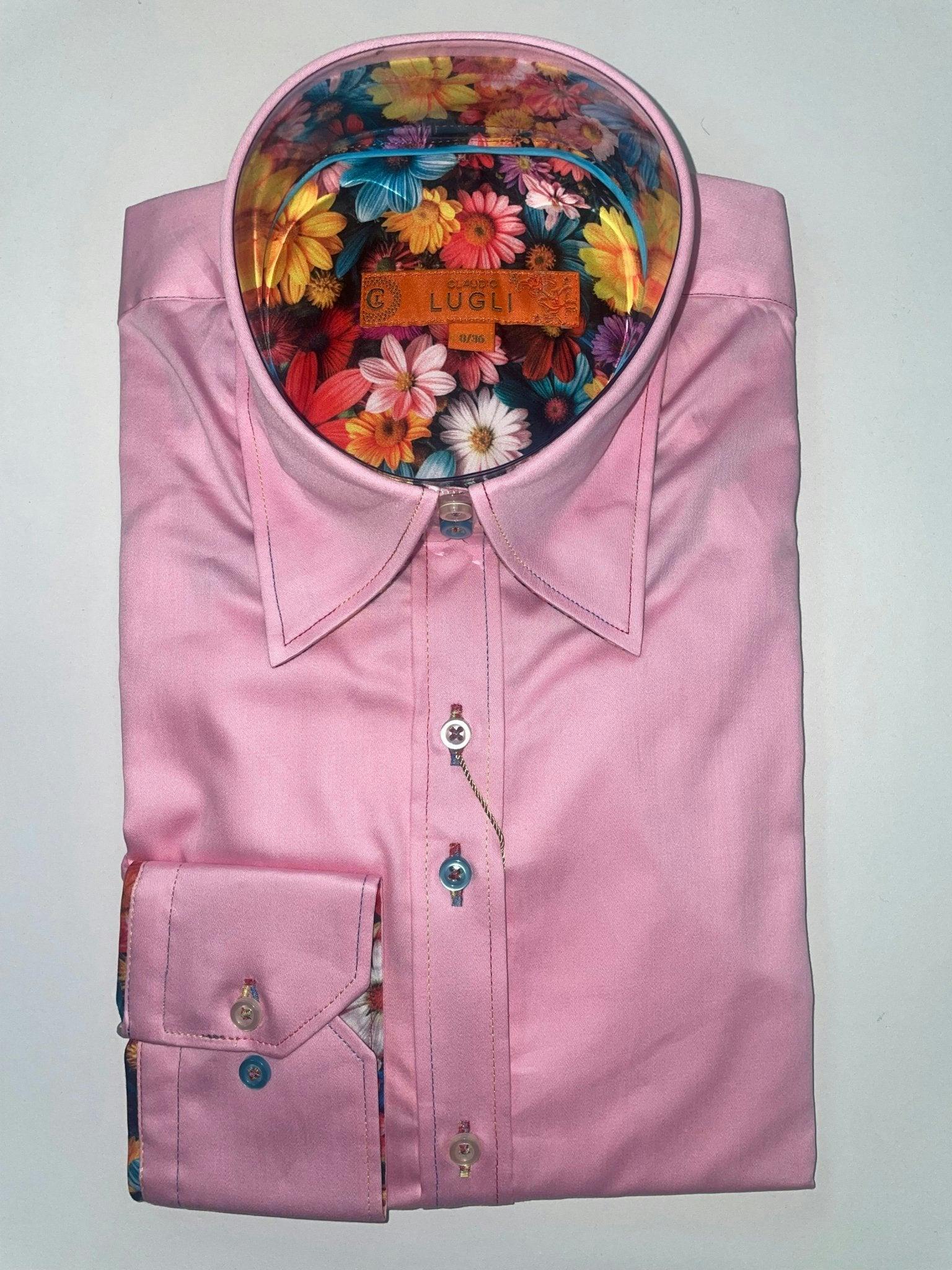 Claudio Lugli Women's Pink Classic Plain Clw2505 Shirt - 8.0