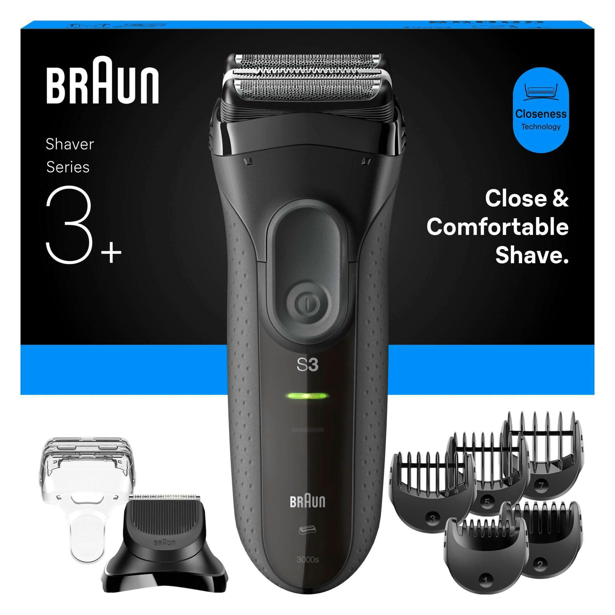 Braun Grey Series Shavers Series 3+ 3000Bt Electric Shaver