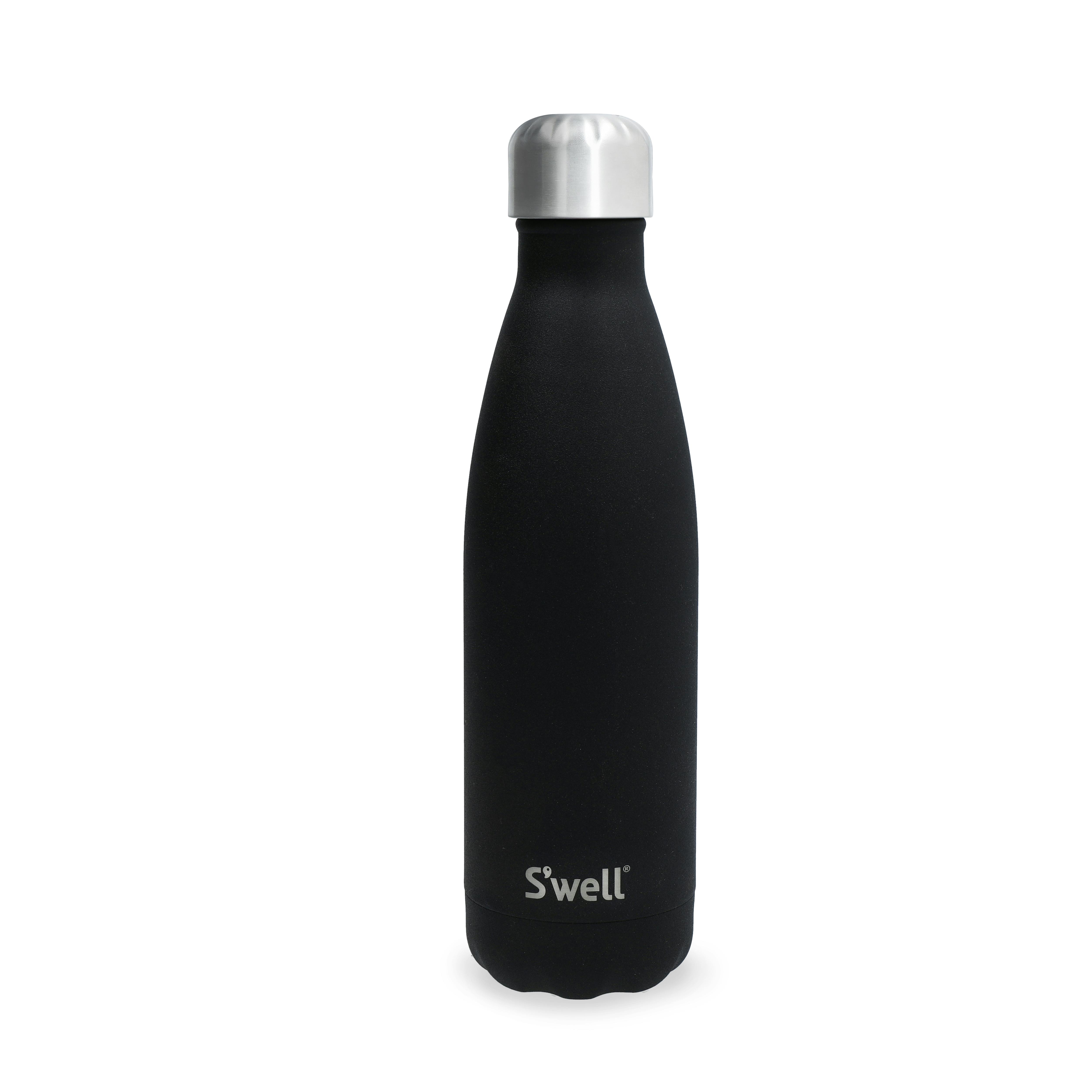 Rackhams Onyx/Black Bottle, 500Ml - Stainless Steel - Water Bottle