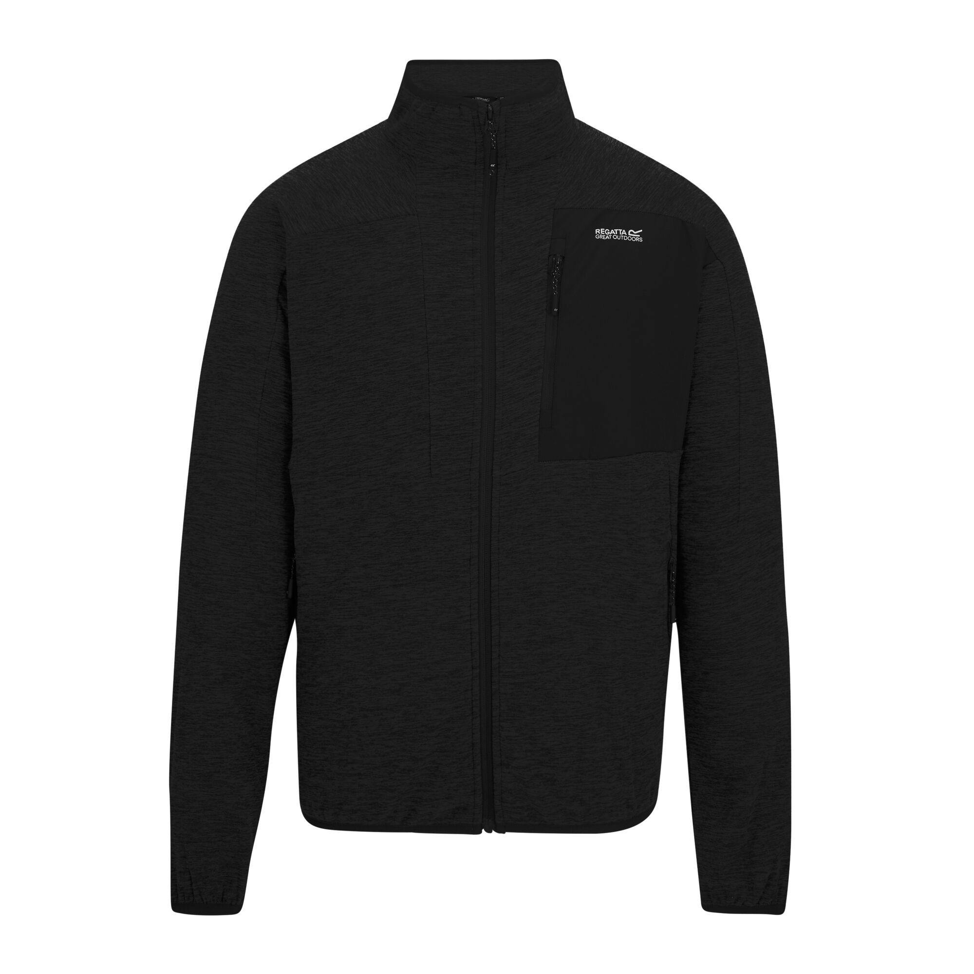 Regatta Men's Scaris Full Zip Fleece Jacket - Ash - Xxl - Ash - 70% Polyester/30% Recycled Polyester