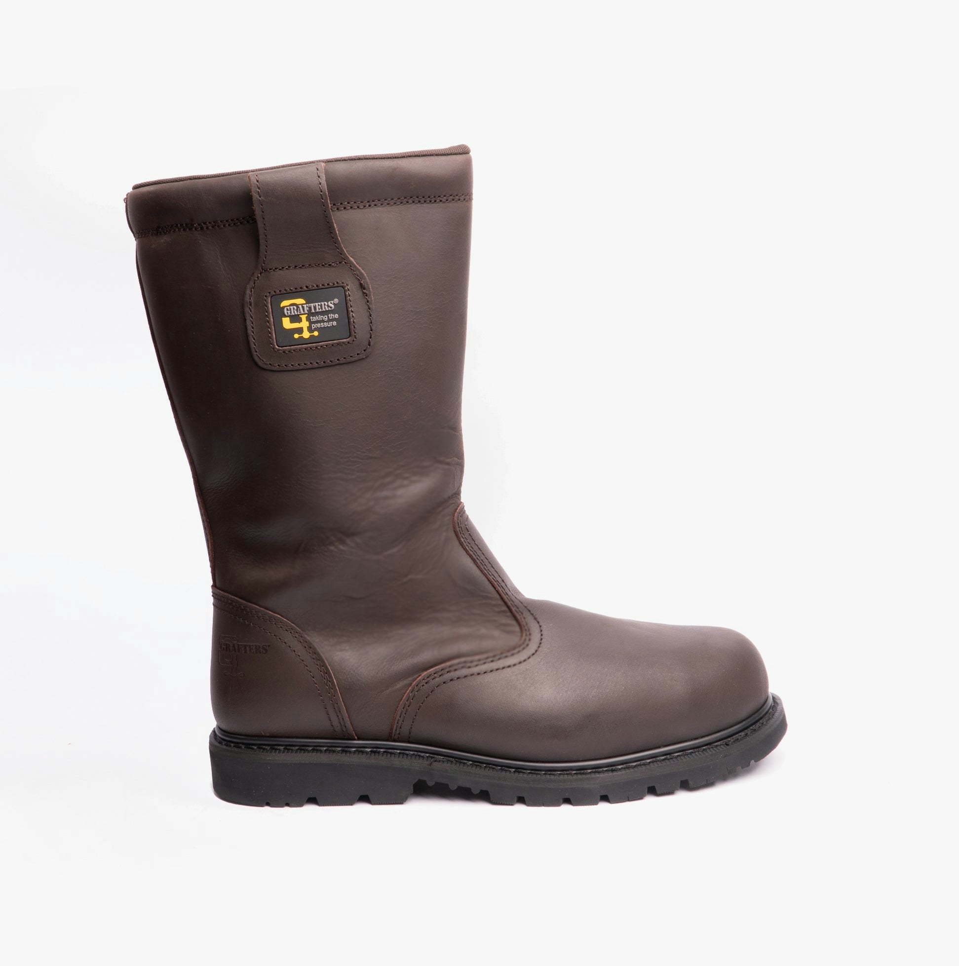 Grafters Men's Brown Knox Rigger Safety Boots Oily - Uk 6