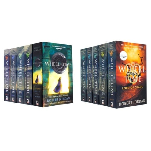 Various Publishers Dark/White Robert Jordan The Wheel Of Time Series 10 Books Collection Set (Book 1 To 10)