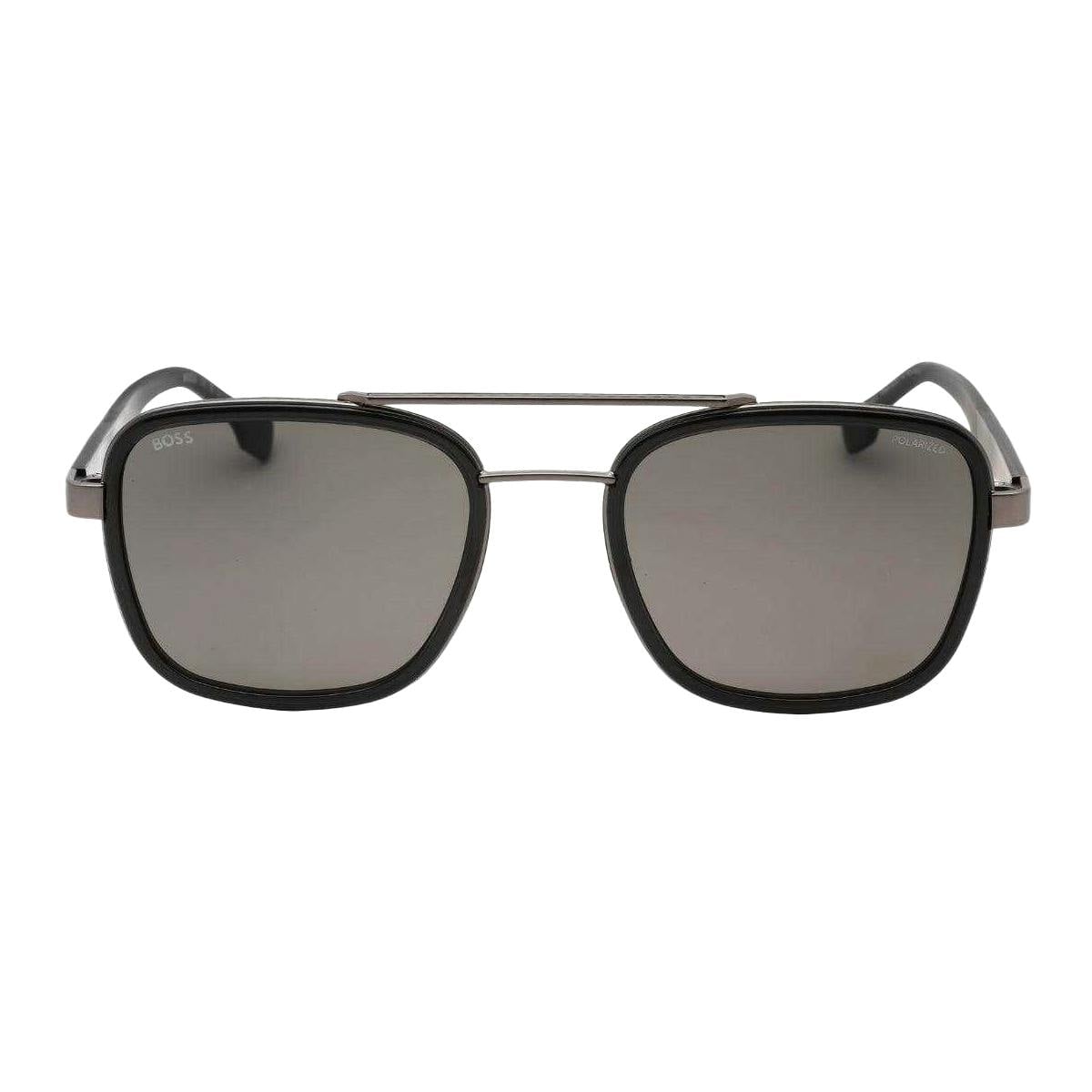 Hugo Boss Men's Dark/Grey Polarised Sunglasses - Ruthenium/ - One Size - 100% Mixed