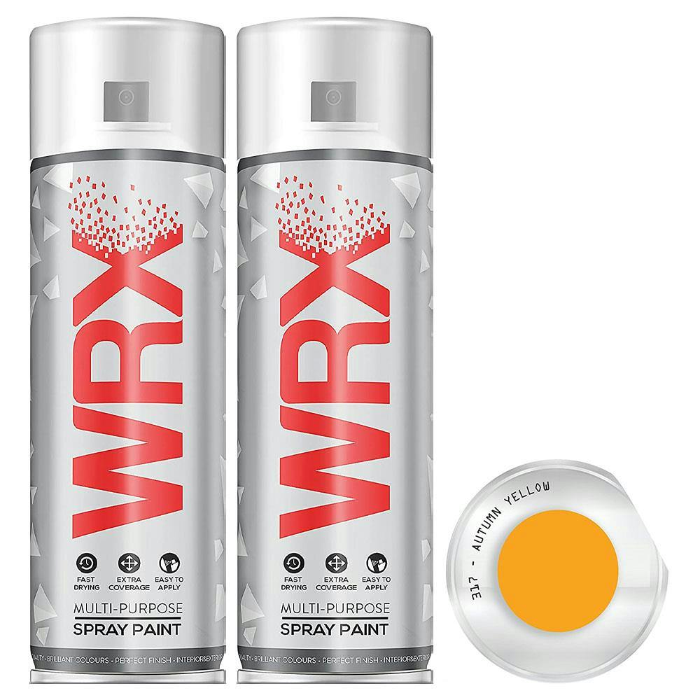 Rackhams Yellow 3X Wrx Autumn Spray Paint 400Ml - Image 4