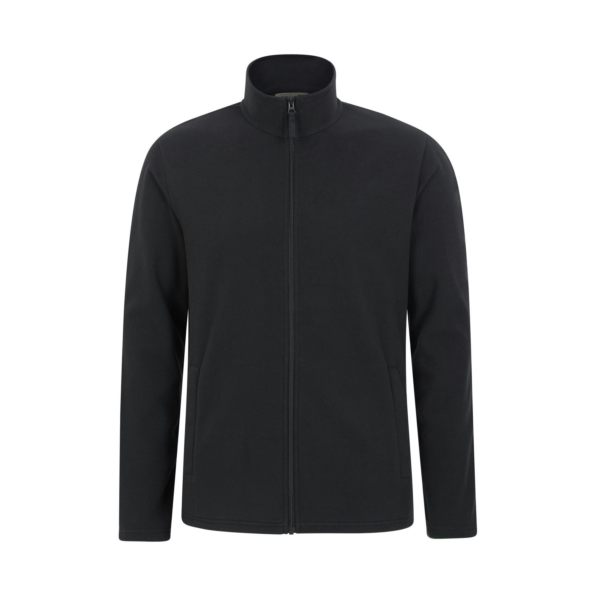 Mountain Warehouse Men's Black Camber Fleece Jacket - L - 100% Polyester