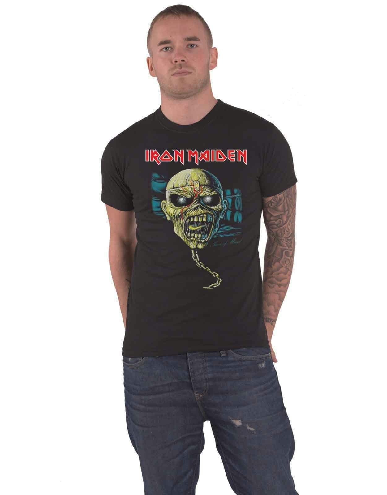Paradiso Clothing Unisex Black Iron Maiden Piece Of Mind T Shirt - Xl