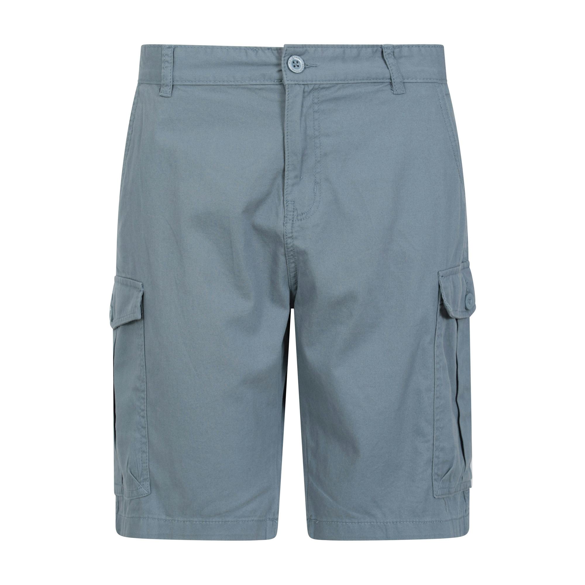 Mountain Warehouse Men's Blue Lakeside Cargo Shorts - 40R - 100% Cotton