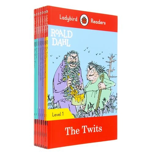 Ladybird Education Peach Ladybird Readers Roald Dahl Series 7 Books Collection Set (Level 1 - 4)
