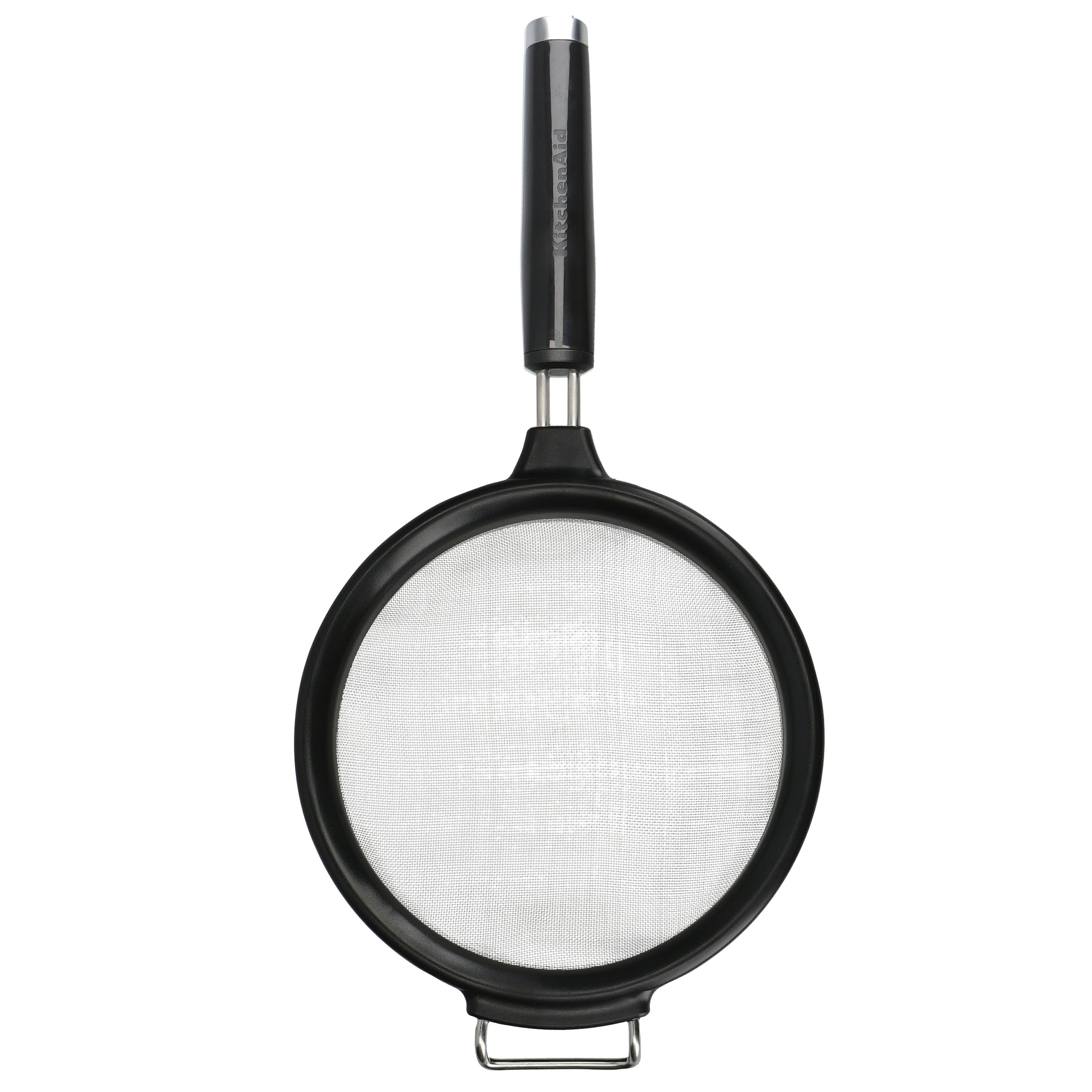 Rackhams Black Stainless Steel Mesh Sieve - Stainless Steel - Sieve