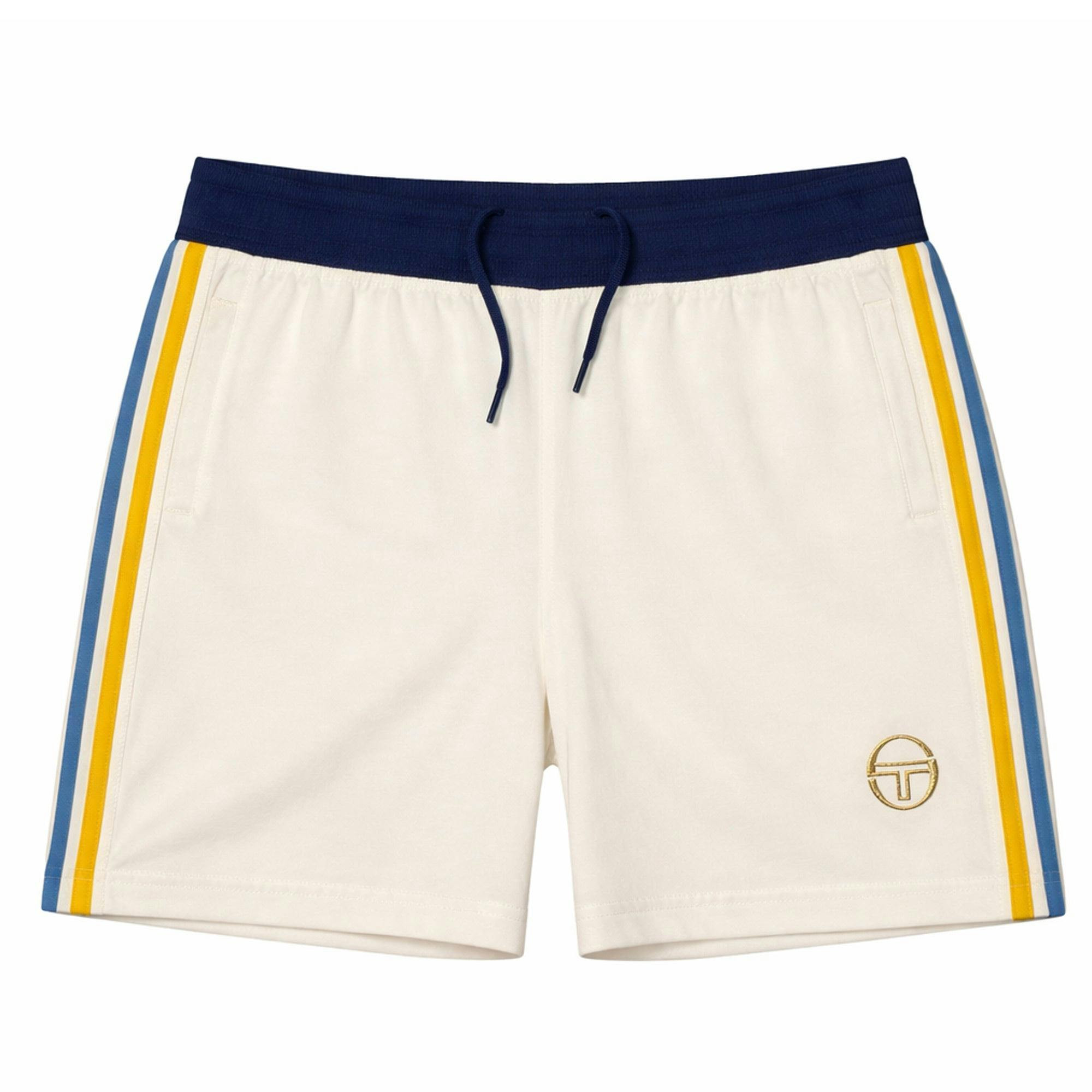 Sergio Tacchini Blue Monte Velour Shorts Gardenia/Maritime - Xxl