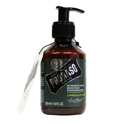 Proraso Beard Wash, 200 ml | Cypress & Vetyver Scented Beard Shampoo, Softens and Conditions, Gently Removes Impurities, Made in Italy - Image 6