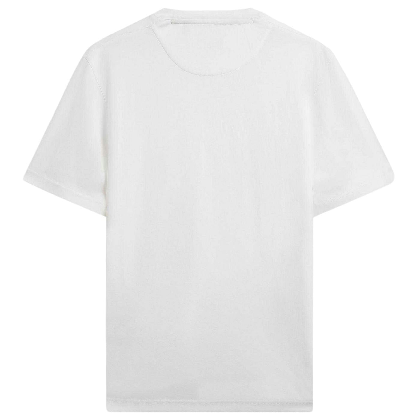 Calvin Klein Men's White Back Print Logo Regular T-Shirt - Brilliant - Xl - Brilliant - 100% Cotton