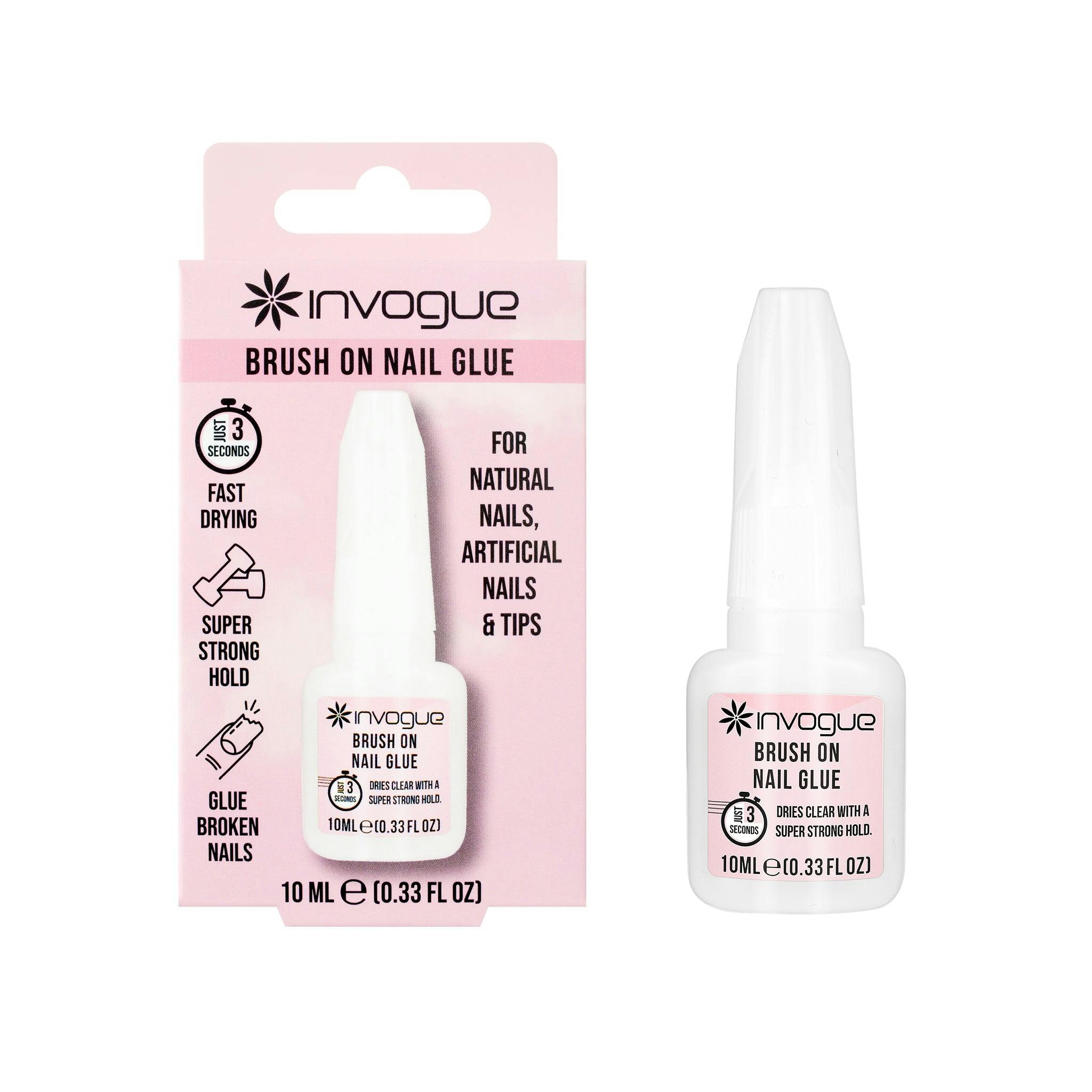 Invogue Brush on Nail Glue 10 ml | Quick-Dry Adhesive, For Press-On Nails, Tips & Acrylics, Strong Hold, Cruelty-Free & Vegan - Image 8