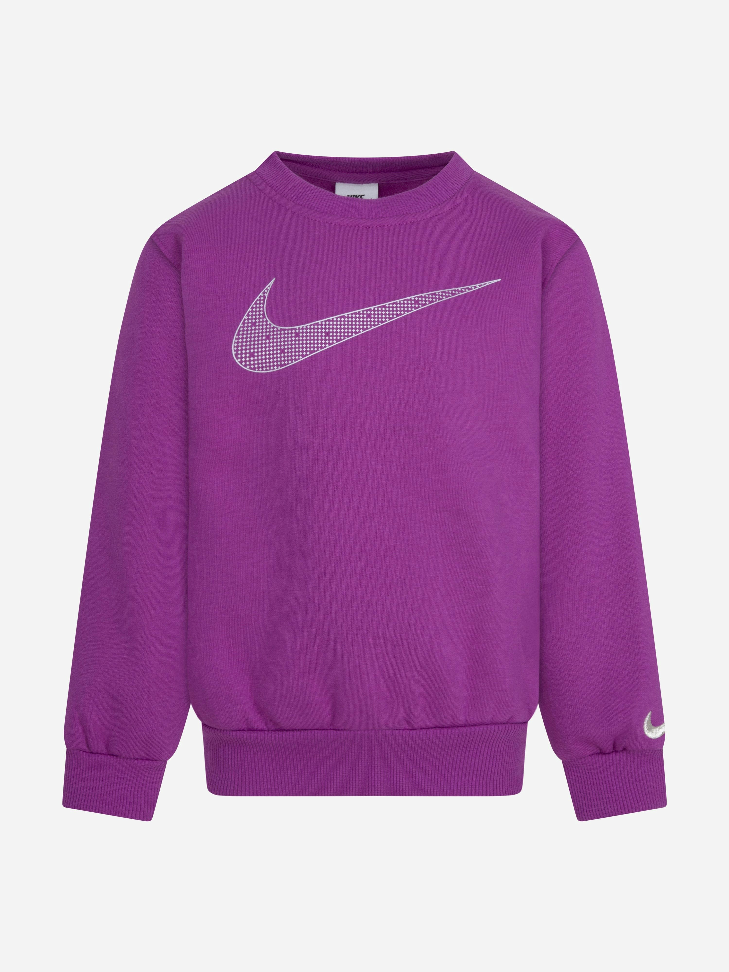 Nike Girls Purple Shine Sweatshirt In - 3 - 4 Yrs