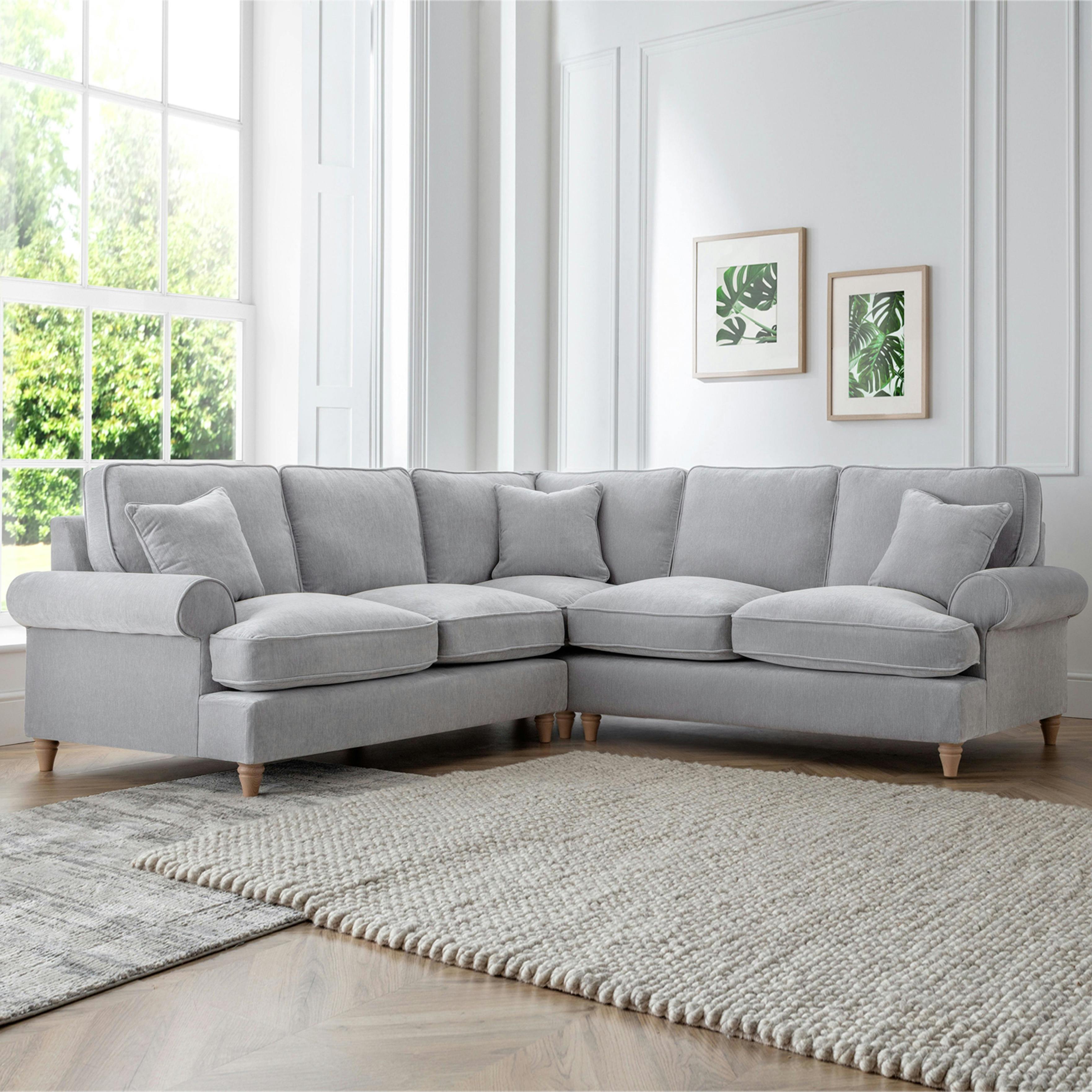 Rackhams The Bromfield Large Corner Sofa - Ice