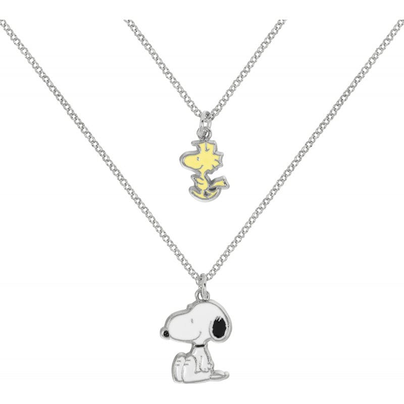 Character Watches Girls Light Snoopy And Woodstock Necklace Nh01144rl-16-Ph - Necklace