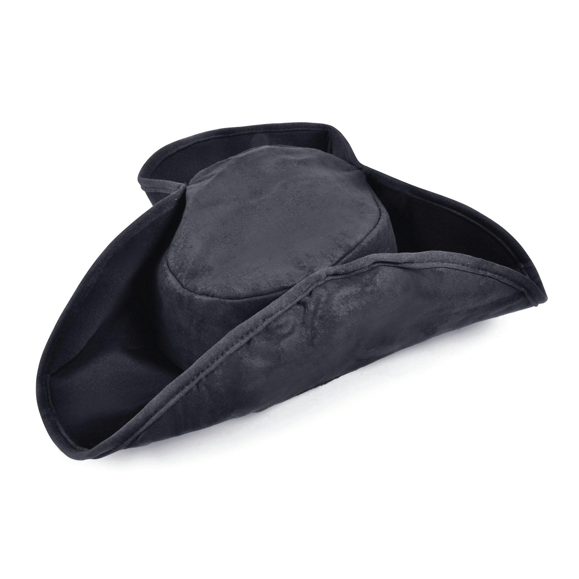 Bristol Novelty Unisex Black Distressed Pirate Hat - One Size