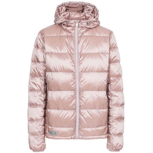 Trespass Women's Silver Bernadette Hooded Down Jacket - Antique Rose - Xs