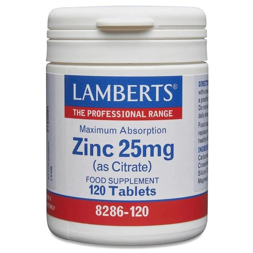 Lamberts Zinc 25Mg (As Citrate) 120 Tablet