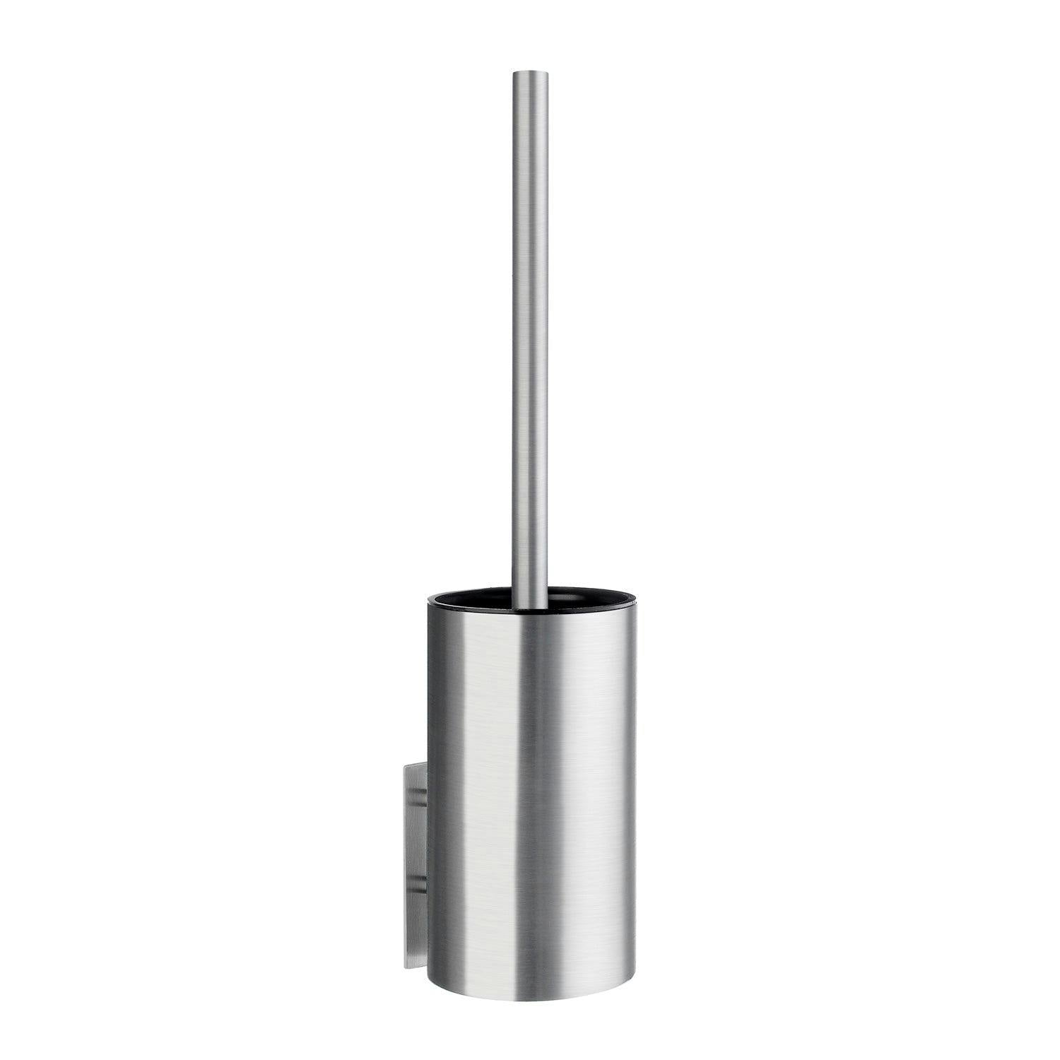 Beslagsboden Brushed Stainless Steel Toilet Brush And Holder Self Adhesive Bathroom Wall Mounted