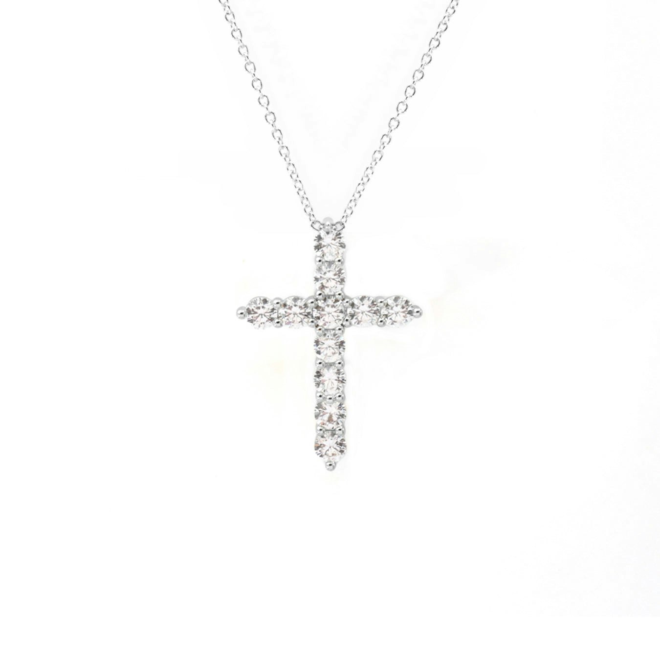 Say It With Silver The Amara Signature Cross Pendant Necklace