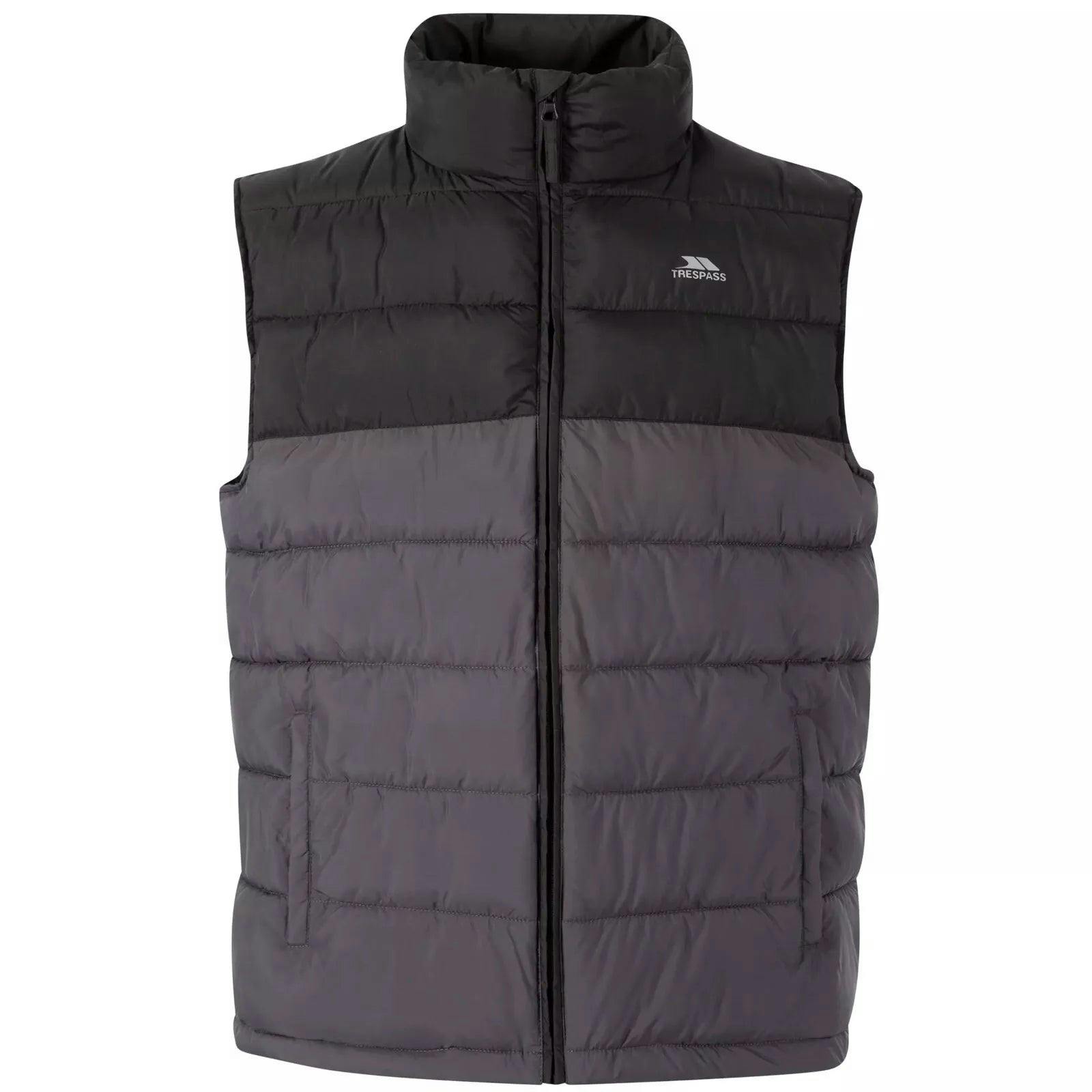 Trespass Men's Black Oskar Padded Gilet - L