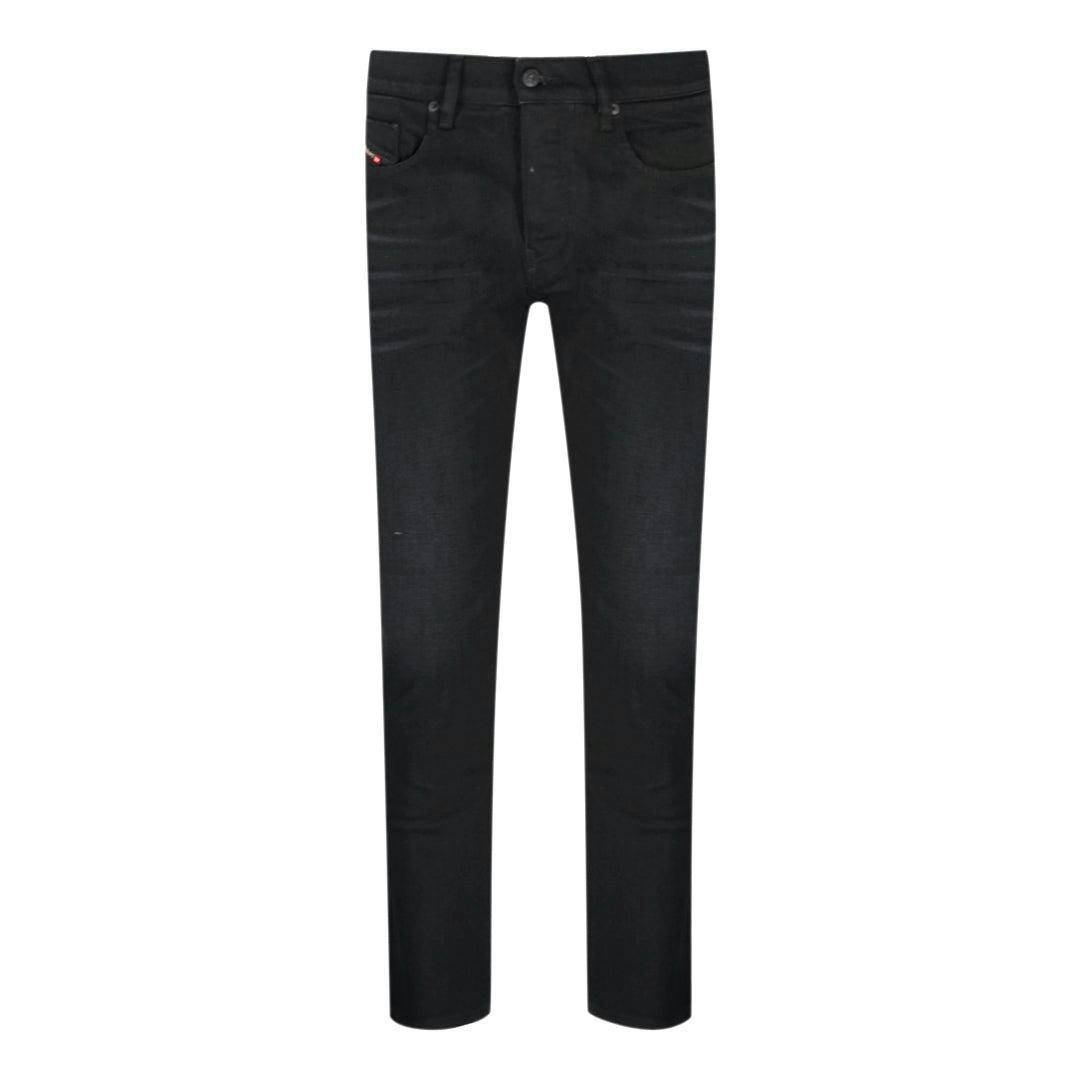 Diesel Men's Black D-Viker Jeans - 31R - 98% Cotton/2% Elastane