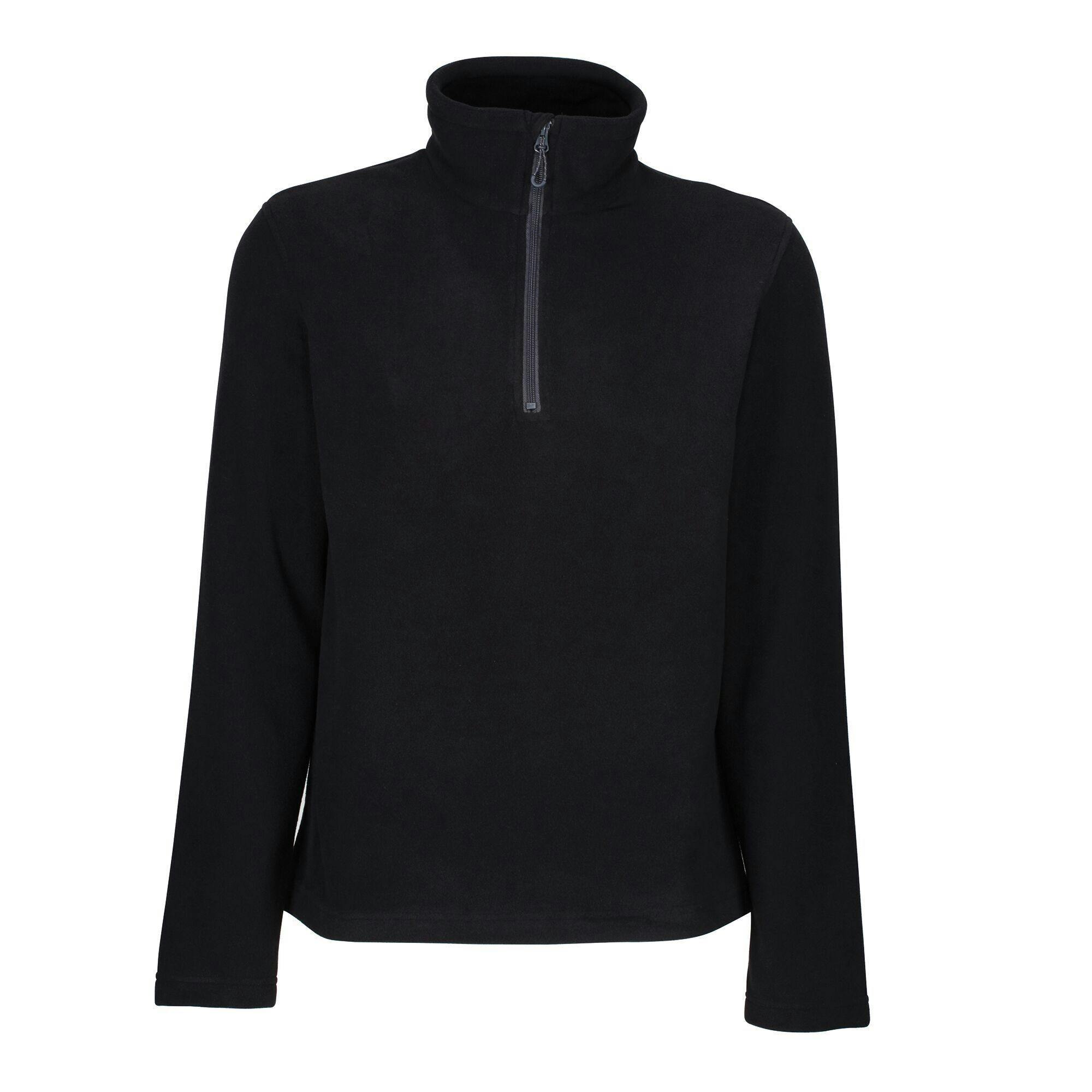 Regatta Men's Black Professional Recycled Half Zip Fleece - Xs - 100% Recycled Polyester