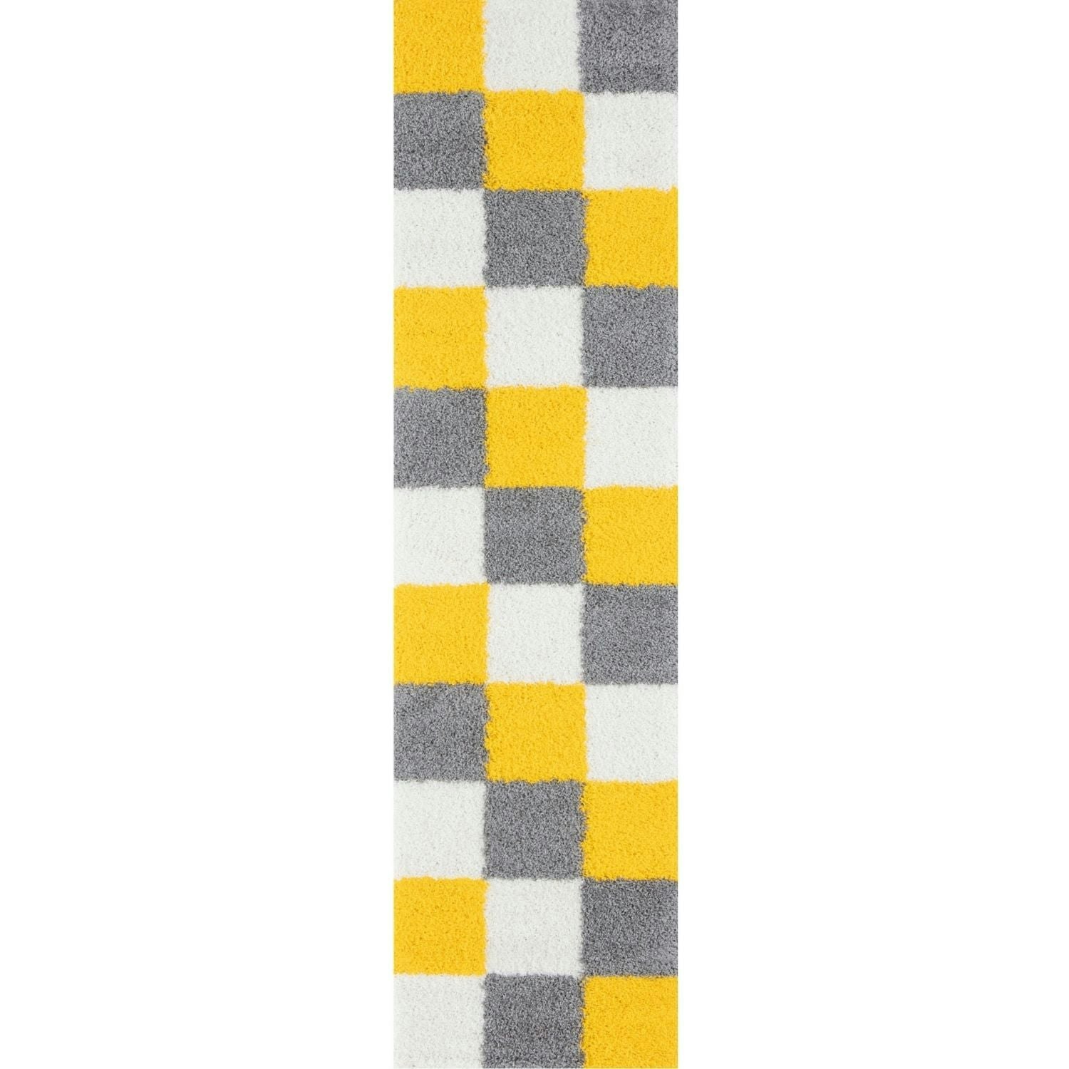 The Rugs Yellow Myshaggy Geometric Rug - 80X300 Cm