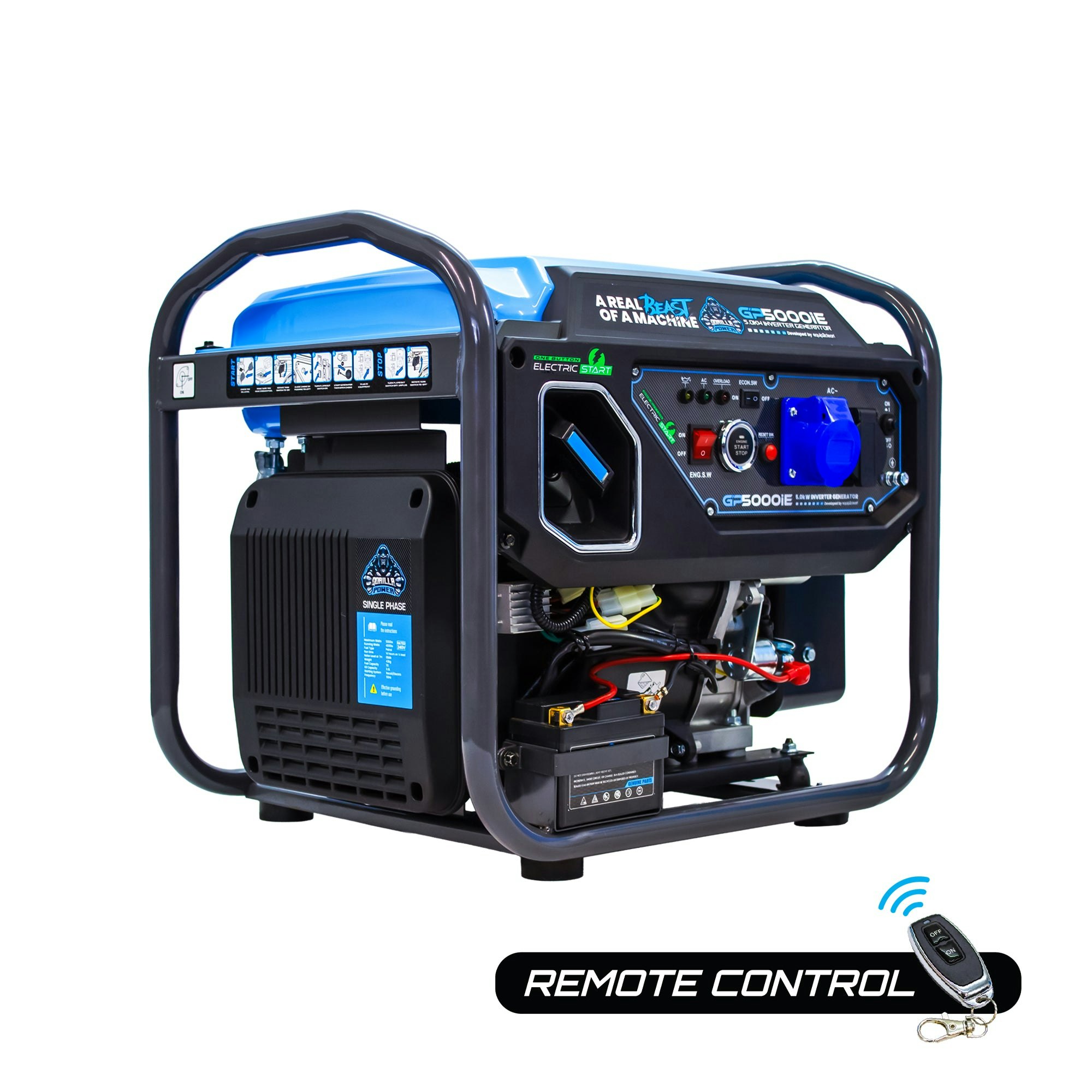 Gorilla Power Light Equip2clean 5000W Inverter Open Frame Generator With Electric Start - Gp5000ie – Maximum Power & Efficiency