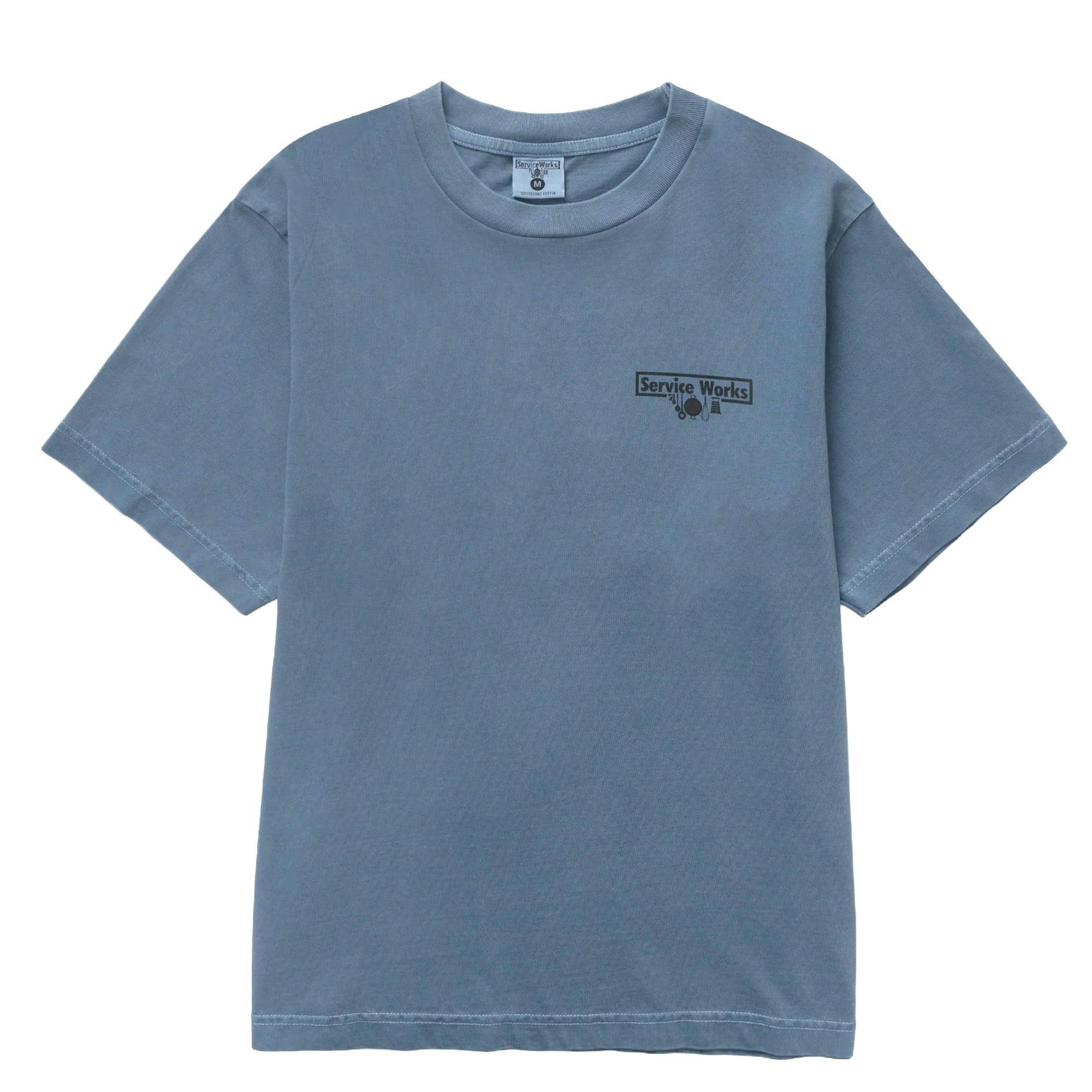 Service Works Pigment Dyed Trademark T-Shirt - Slate - Medium