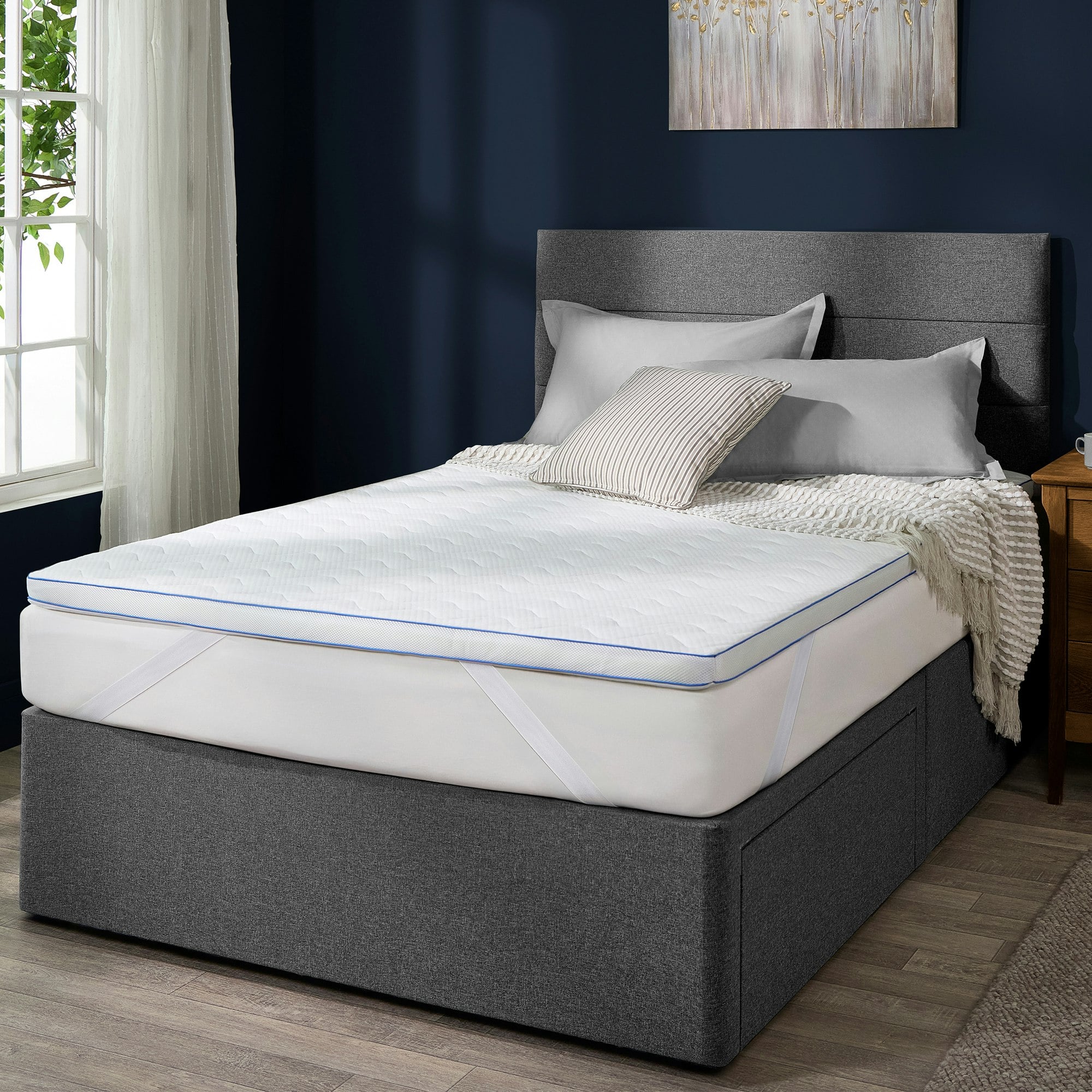 Rackhams Gel Memory Foam 5Cm Mattress Topper - King