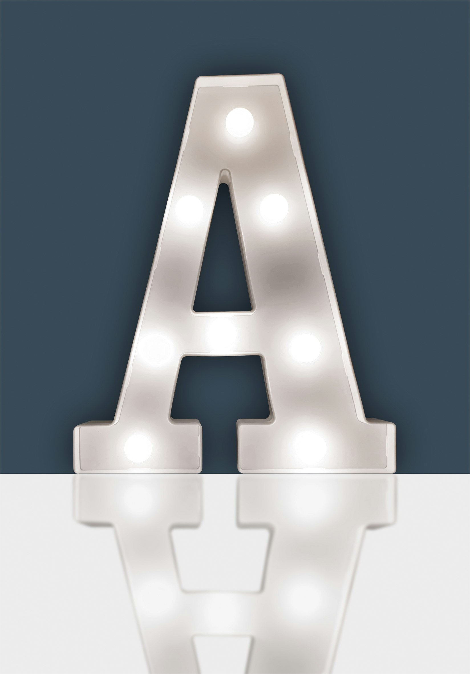 St Helens Light Battery Operated 3D Led Letter A