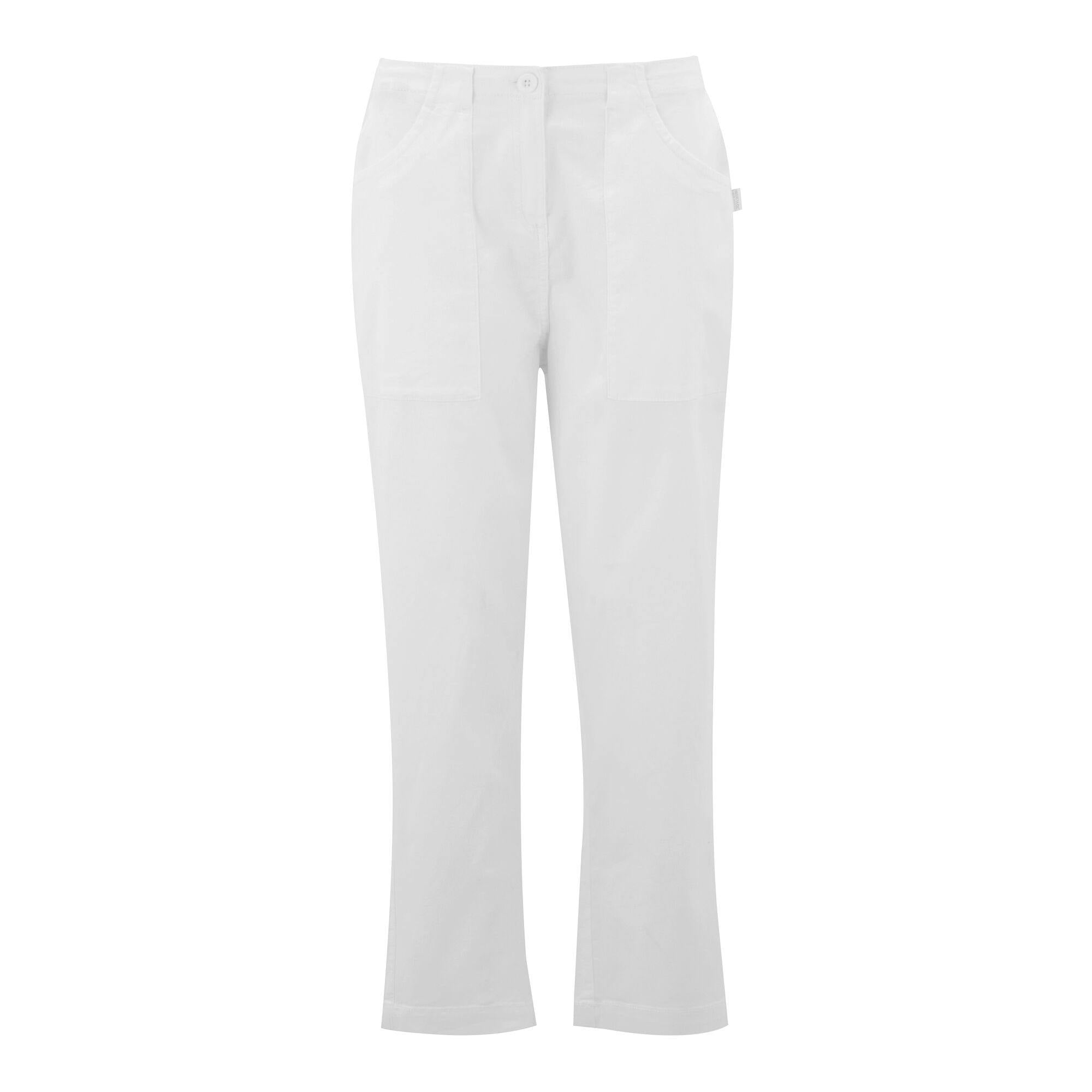Regatta Women's White Shorebella Capri Trousers - 18 Uk - 56% Viscose/40% Cotton/4% Elastane