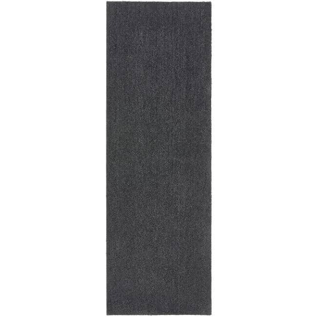 Rackhams Dark/Grey Eco-Friendly Soft Washable Mat And Runner - 50X150 Cm