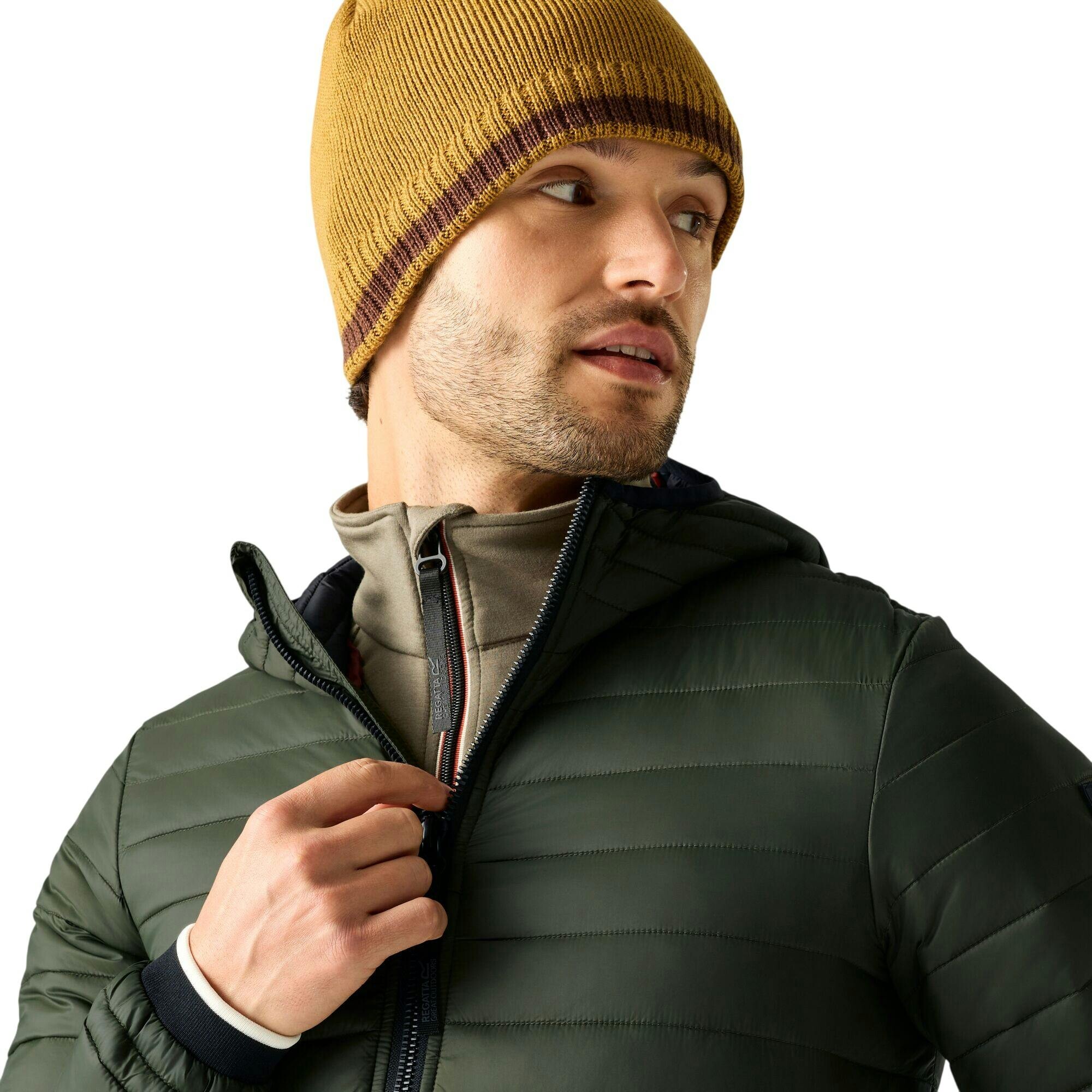 Regatta Men's Dark Haile Padded Jacket - Khaki - Xl - Khaki - 100% Polyamide