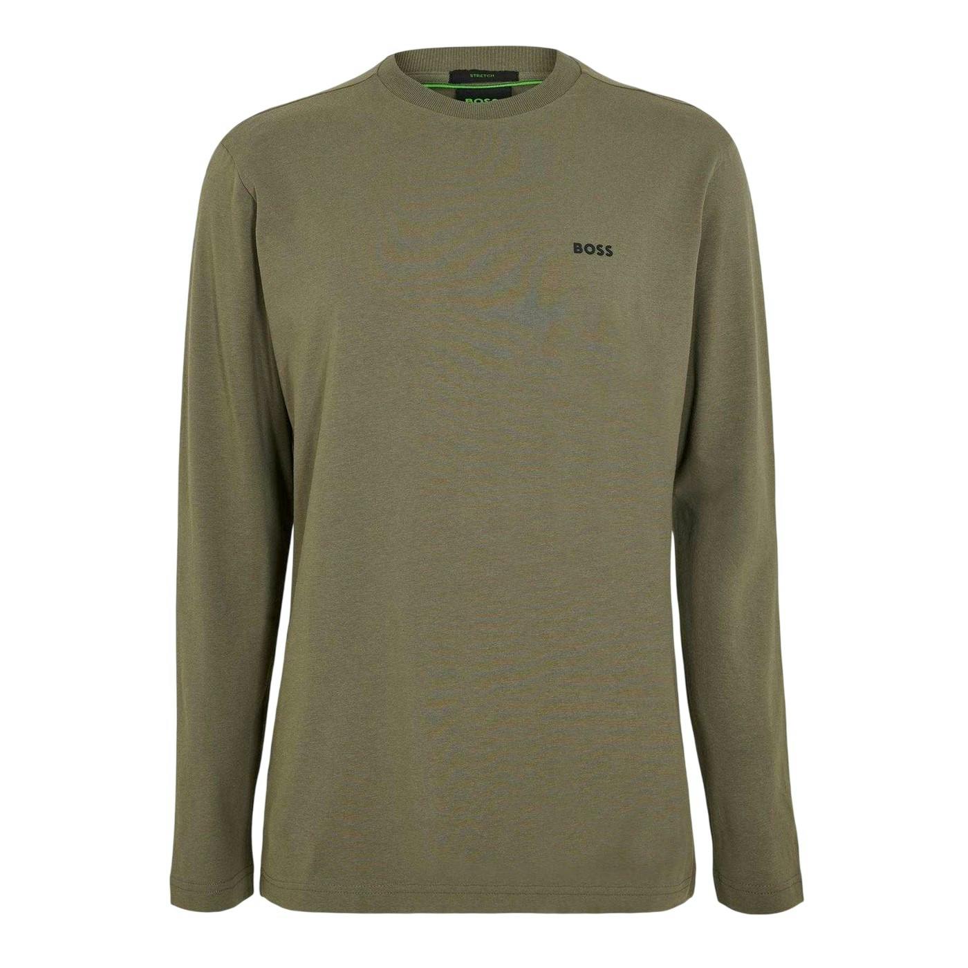 Boss Men's Dark/Beige Classic Logo Regular T-Shirt - M - 95% Cotton/5% Elastane