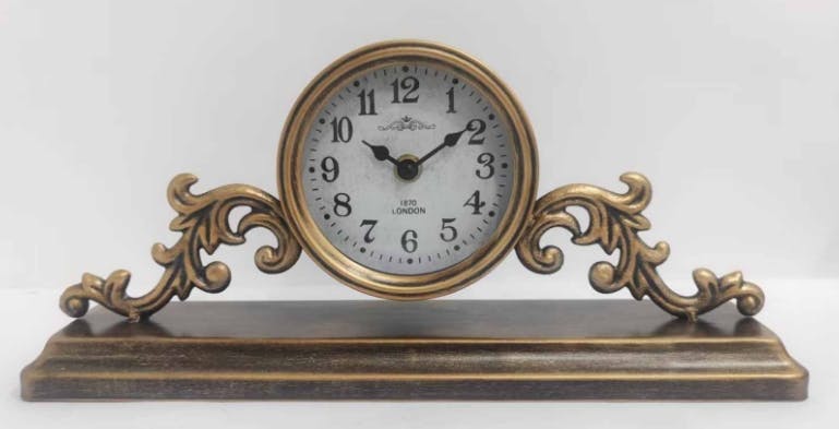 Rackhams Acacia Home 35Cm Table Clock