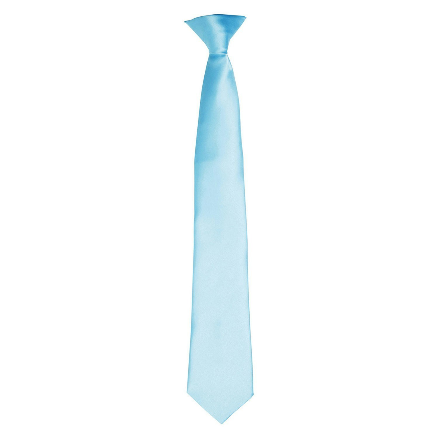 Premier Unisex Turquoise Satin Tie In - Image 3