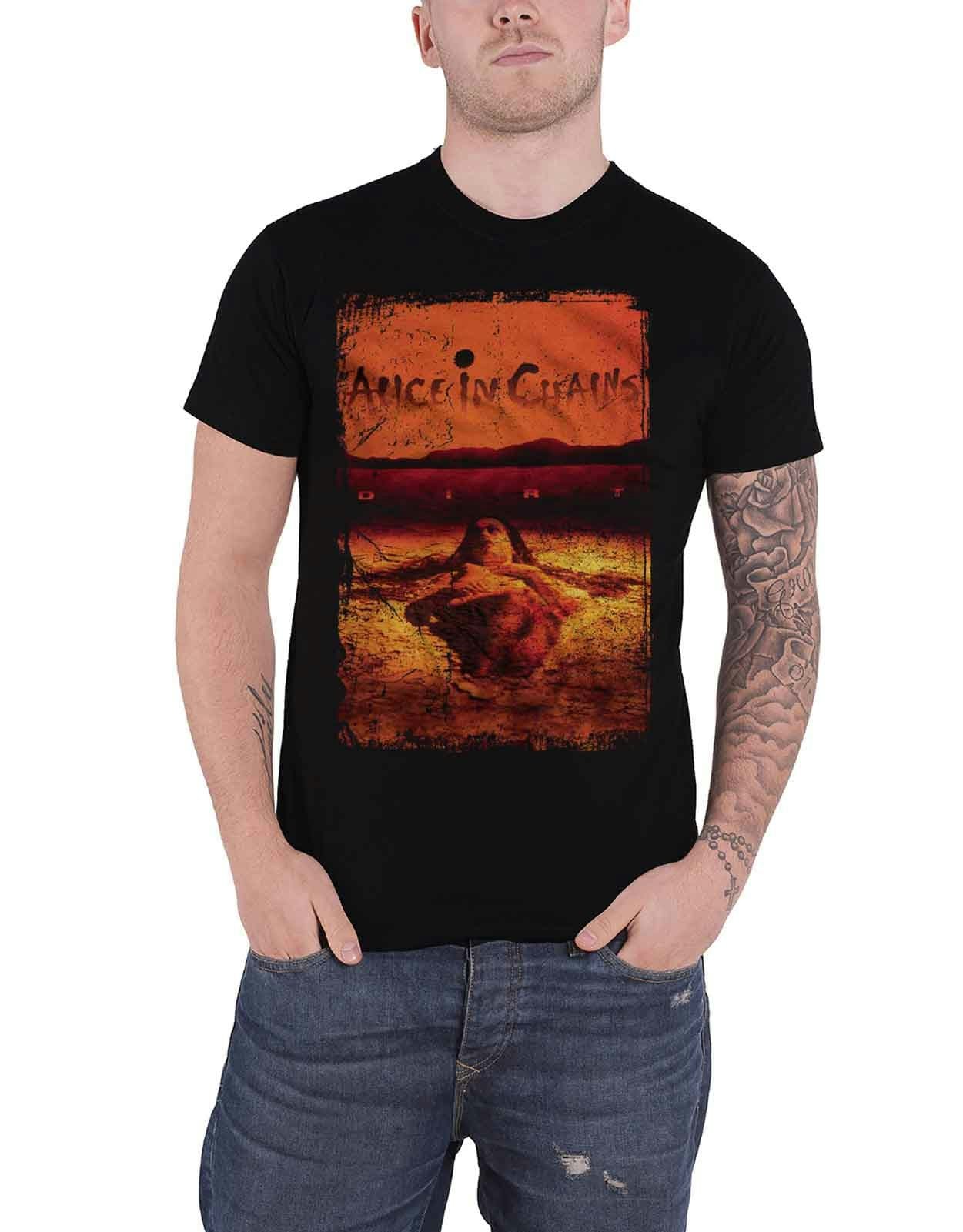 Paradiso Clothing Unisex Black Paradiso Alice In Chains Dirt T Shirt - Xl