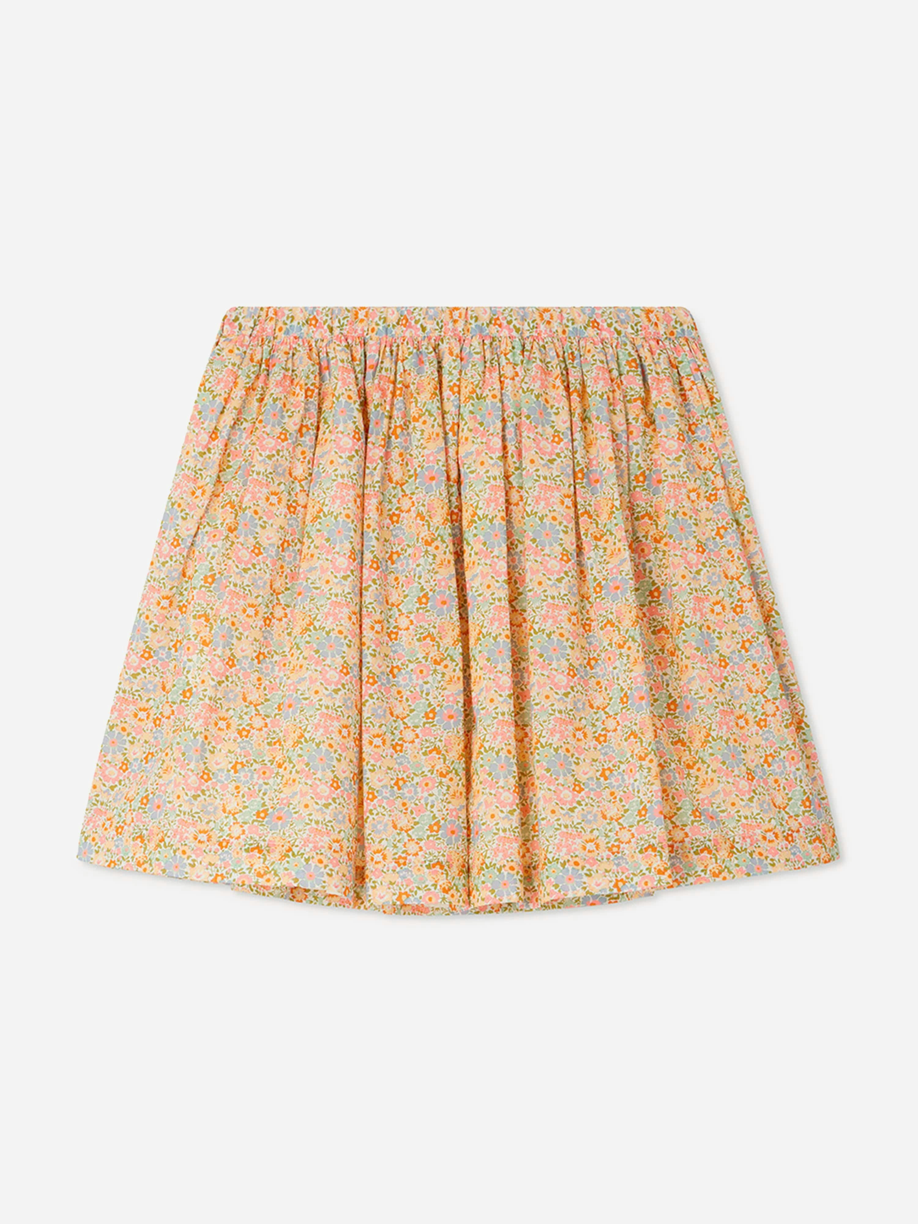 Bonpoint Girls Floral Suzon Skirt In Multicolour - Multicoloured - 4 Yrs