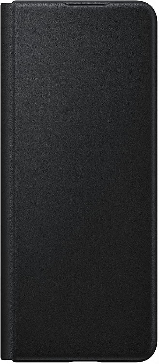 Samsung Black Galaxy Z Fold 3 Leather Flip Cover - Ef-Ff926lbegww